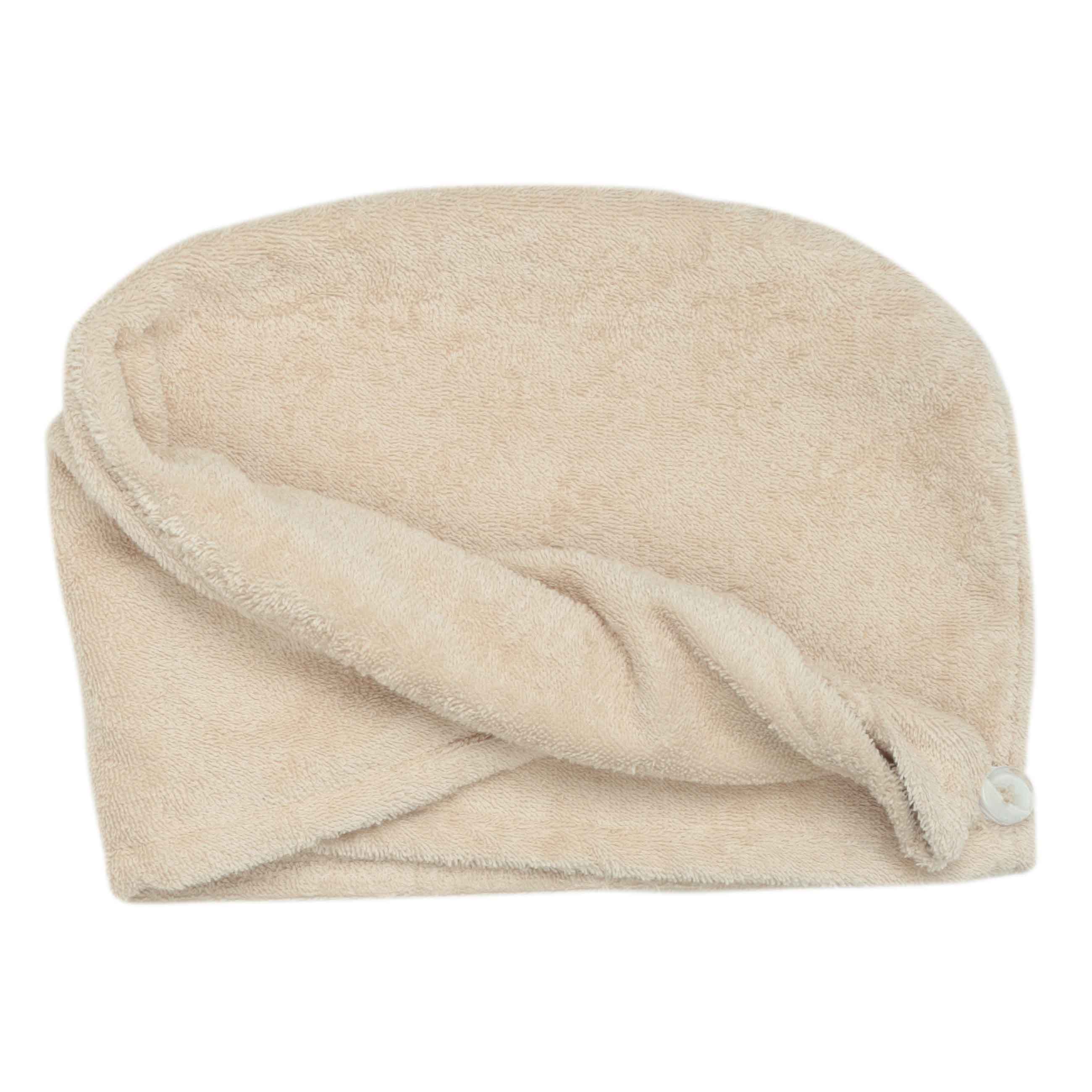 Women's bath set, 2 items, 70x140 / 24x67 cm, pareo towel / turban, cotton, ecru, Spa towel изображение № 6