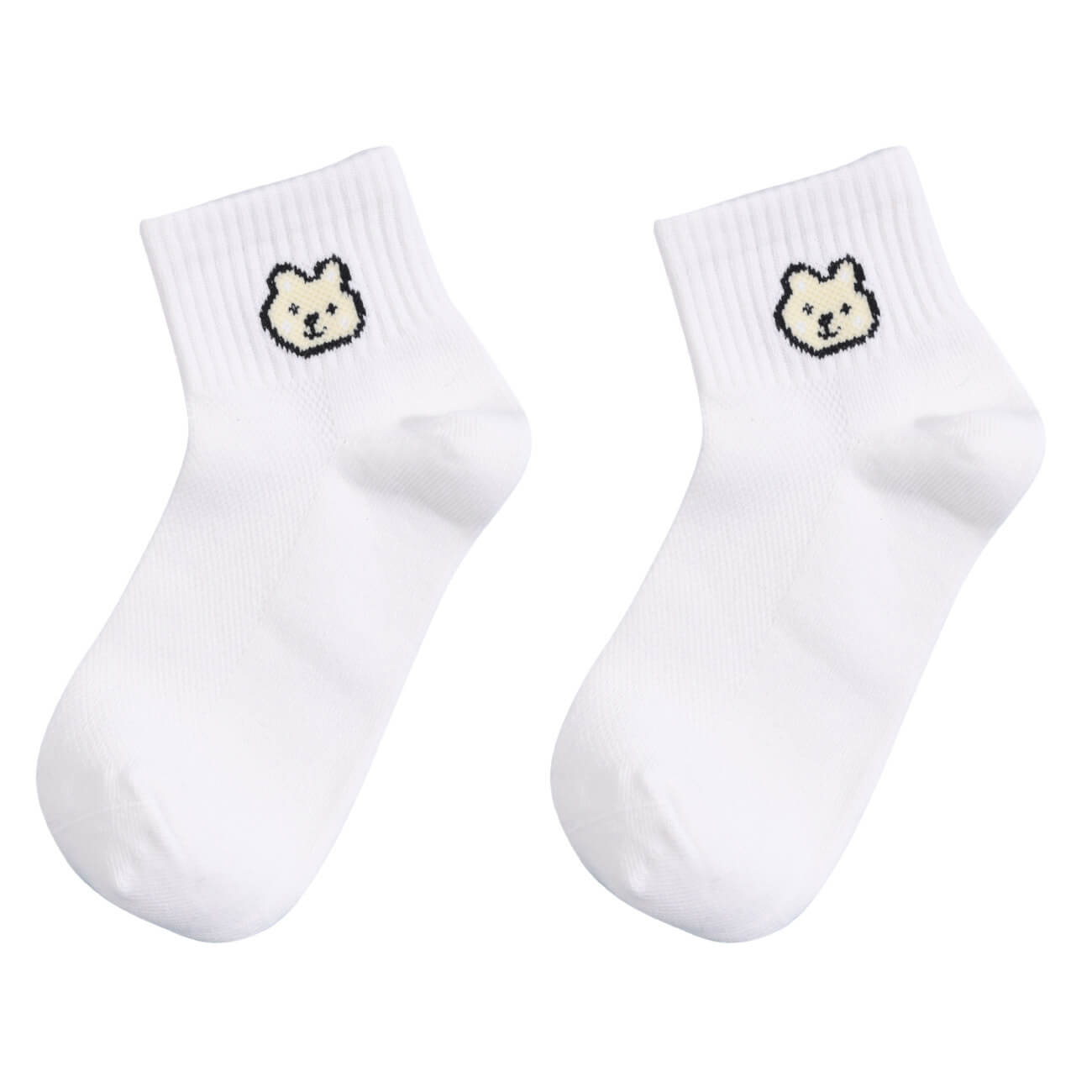 Children's socks, p. 23-26, cotton / polyester, white, Bear, Lucky изображение № 1