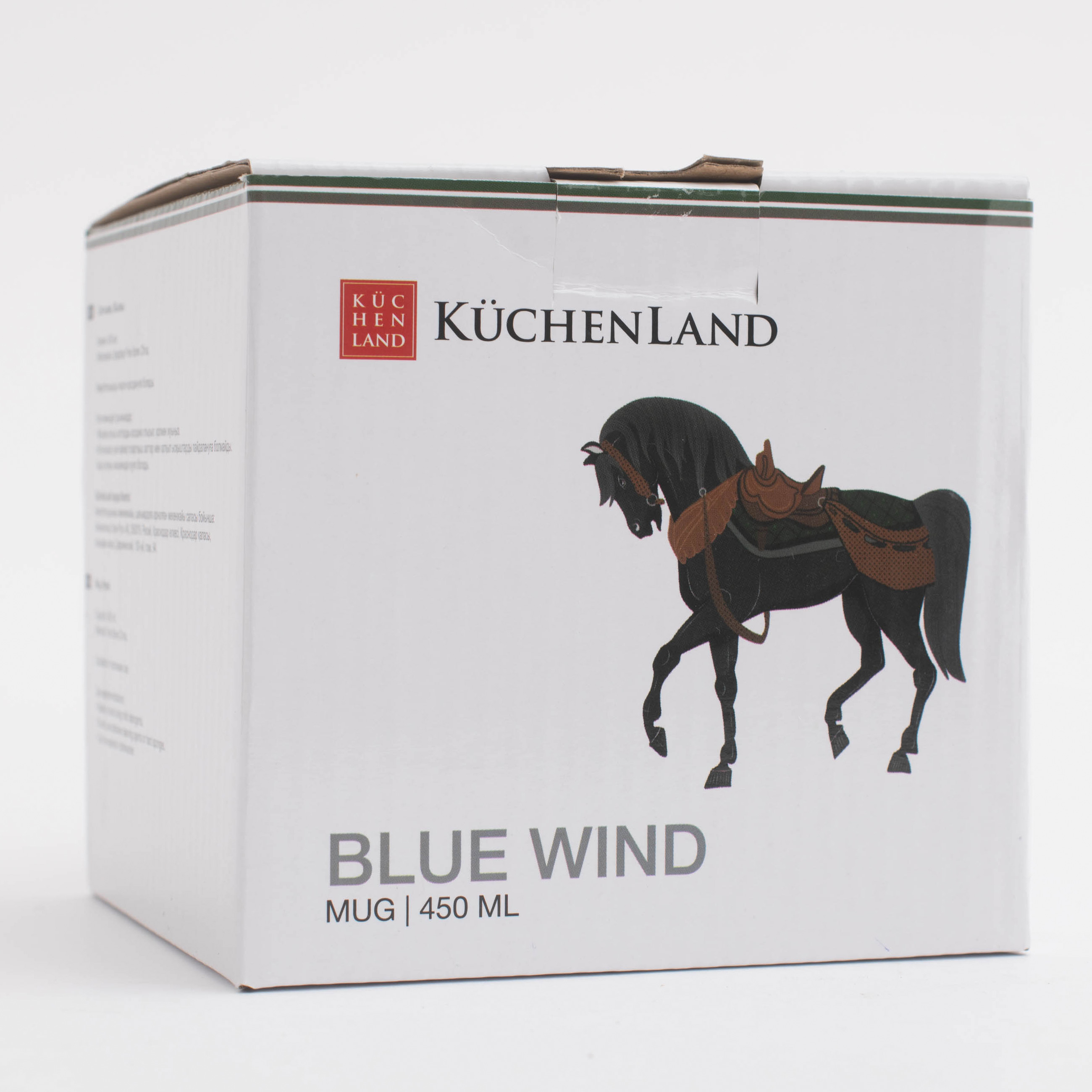 Mug, 450 ml, porcelain F, white, Horse, Blue wind изображение № 6