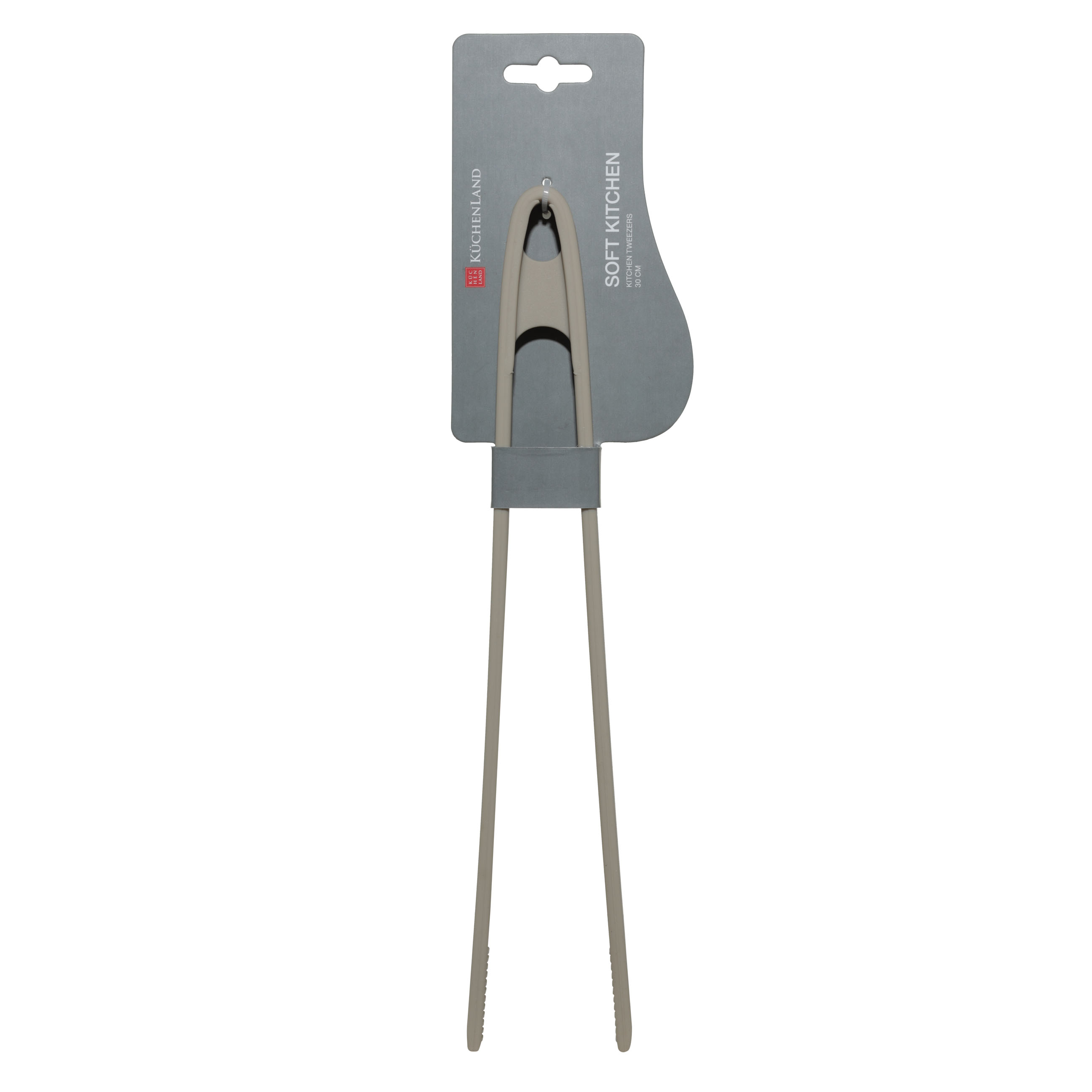 Kitchen tweezers, 30 cm, silicone, gray-brown, Soft kitchen изображение № 4