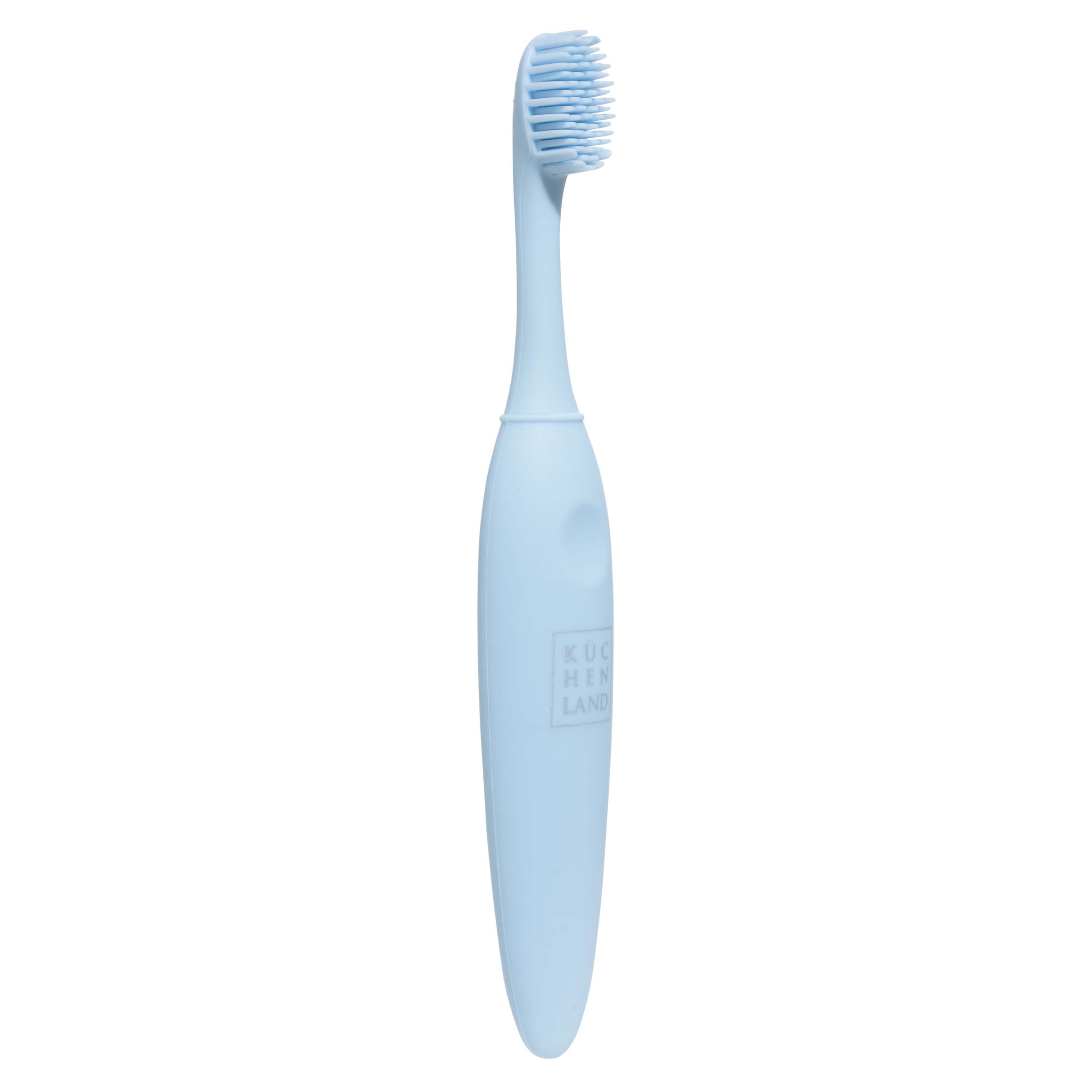 Toothbrush, 14 cm, baby, silicone, blue, Kiddy изображение № 2