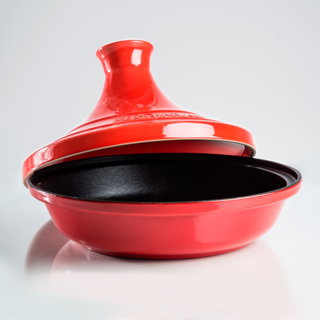 Tagine, 28 cm, with lid, cast iron / ceramic, Red, Bright изображение № 7