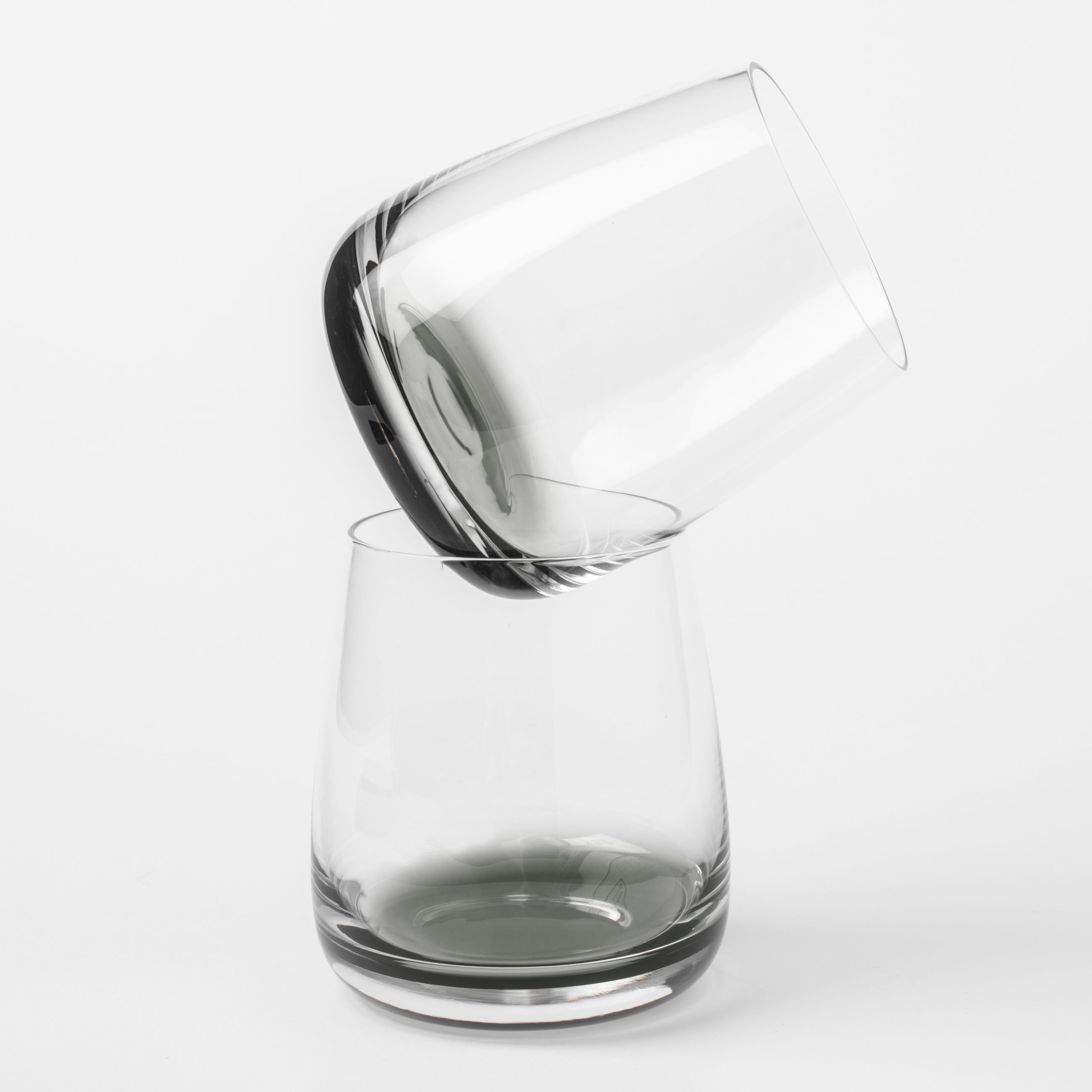 Whiskey glass, 360 ml, 2 pcs, Glass, Gray gradient, Stone изображение № 5