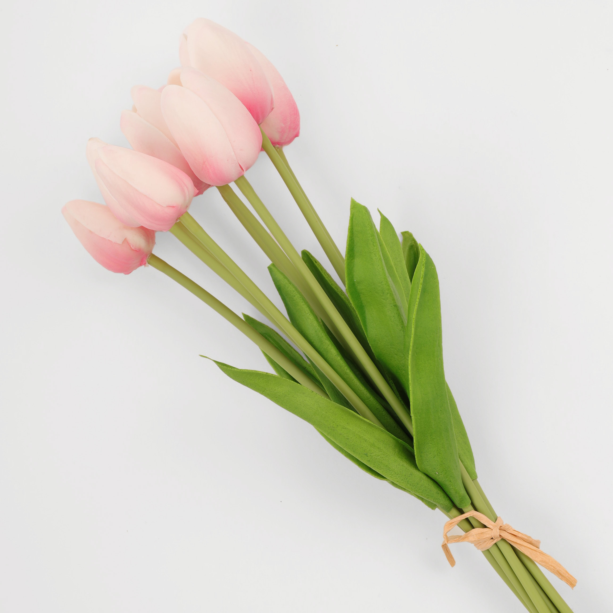 Artificial bouquet, 35 cm, polyurethane, Pink tulips, Tulip garden изображение № 3