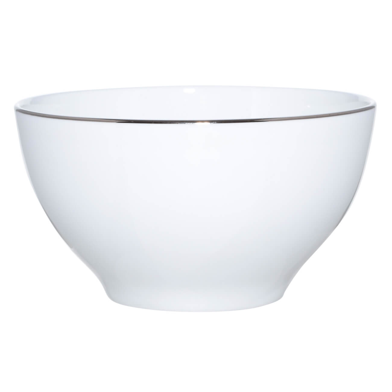 Bowl, 12x6 cm, 2 pieces, porcelain F, white, Ideal silver изображение № 1