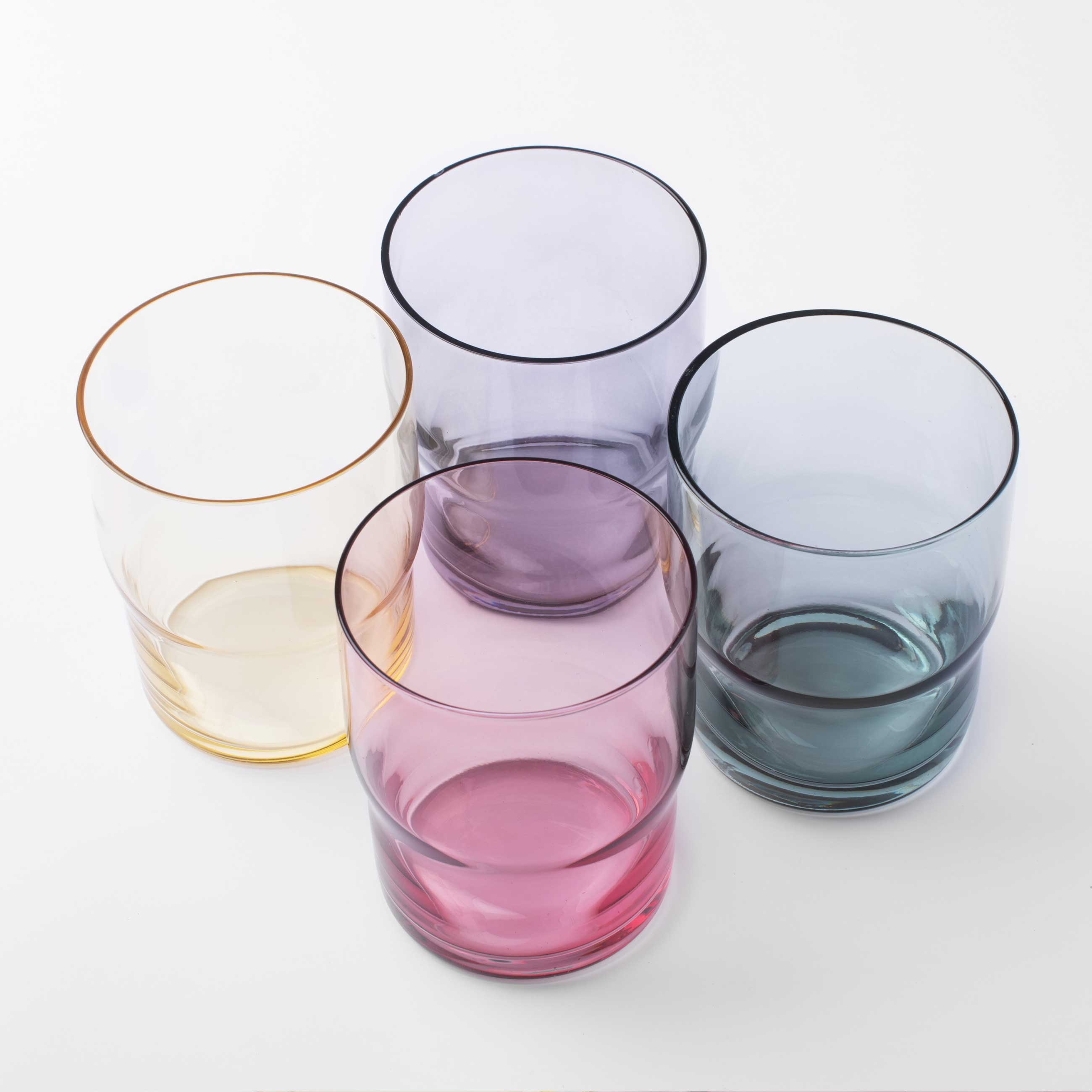 Glass, 350 ml, 4 pcs, glass, color mix, Clear color изображение № 2