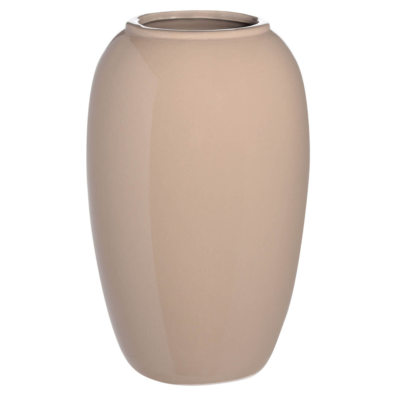 Flower vase, 24 cm, ceramic, beige-brown, Tiara изображение № 1