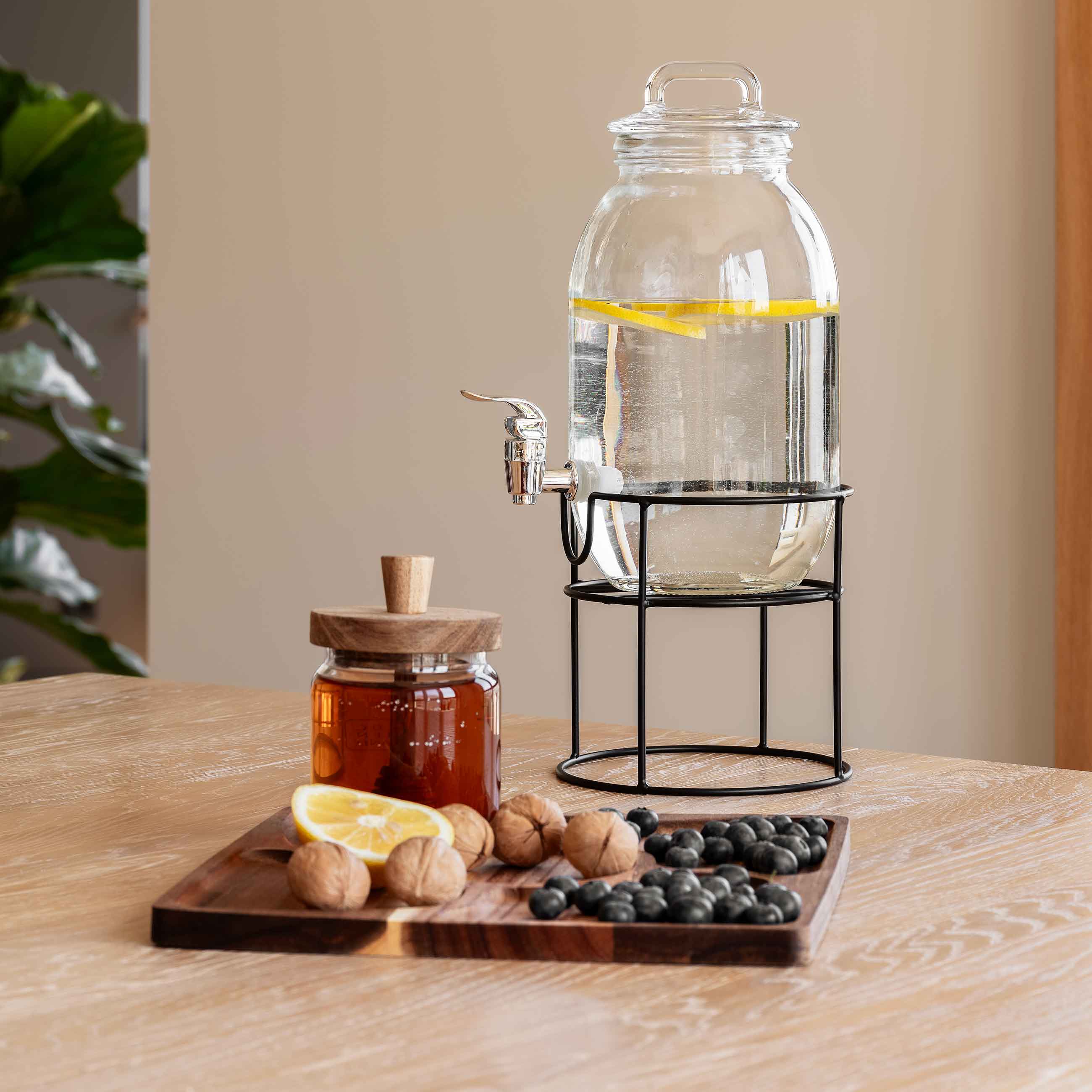 Honey jar, 400 ml, with spoon, Used glass, Noble tree изображение № 5