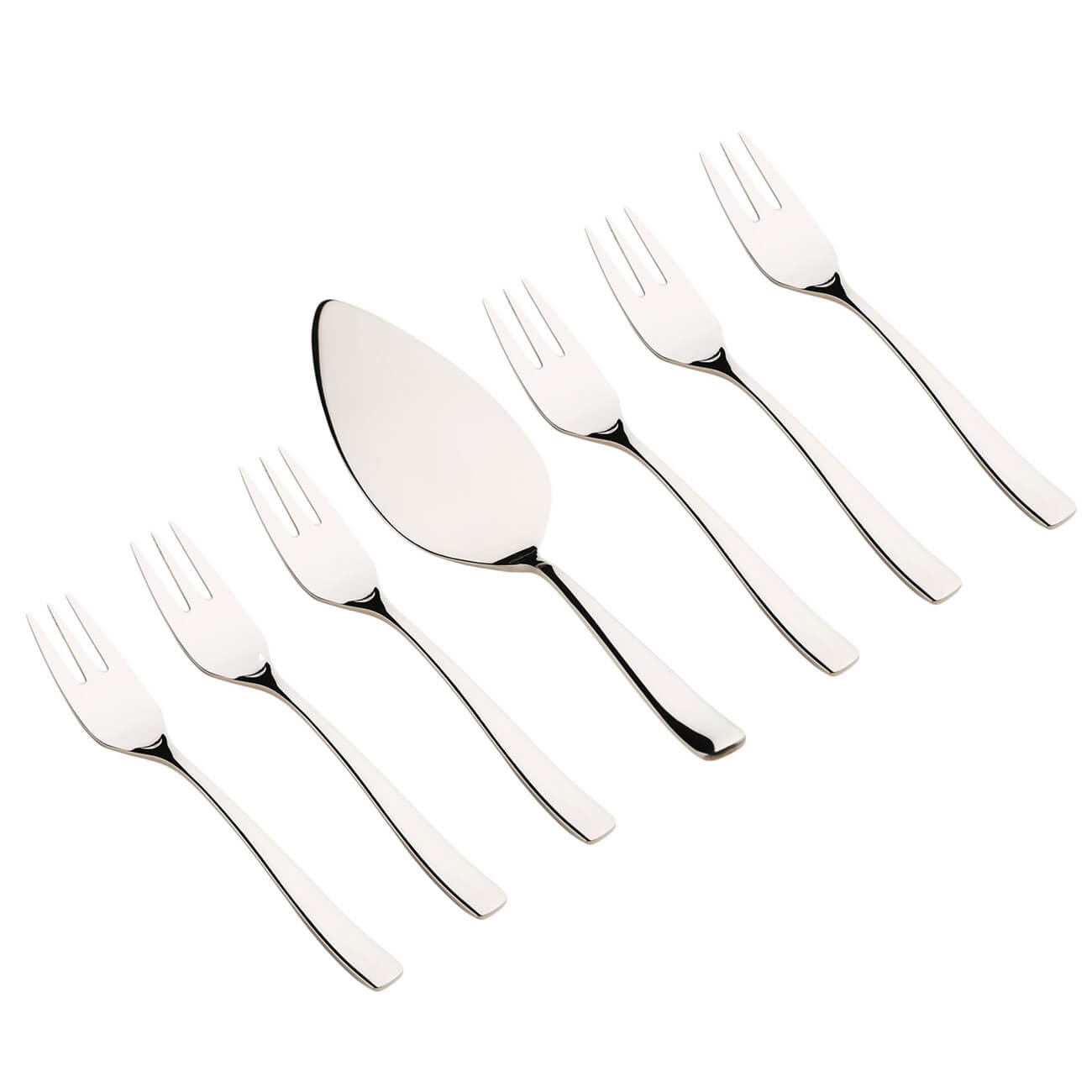 Dessert cutlery, 6 pers, 7 pr, steel, Berne изображение № 1