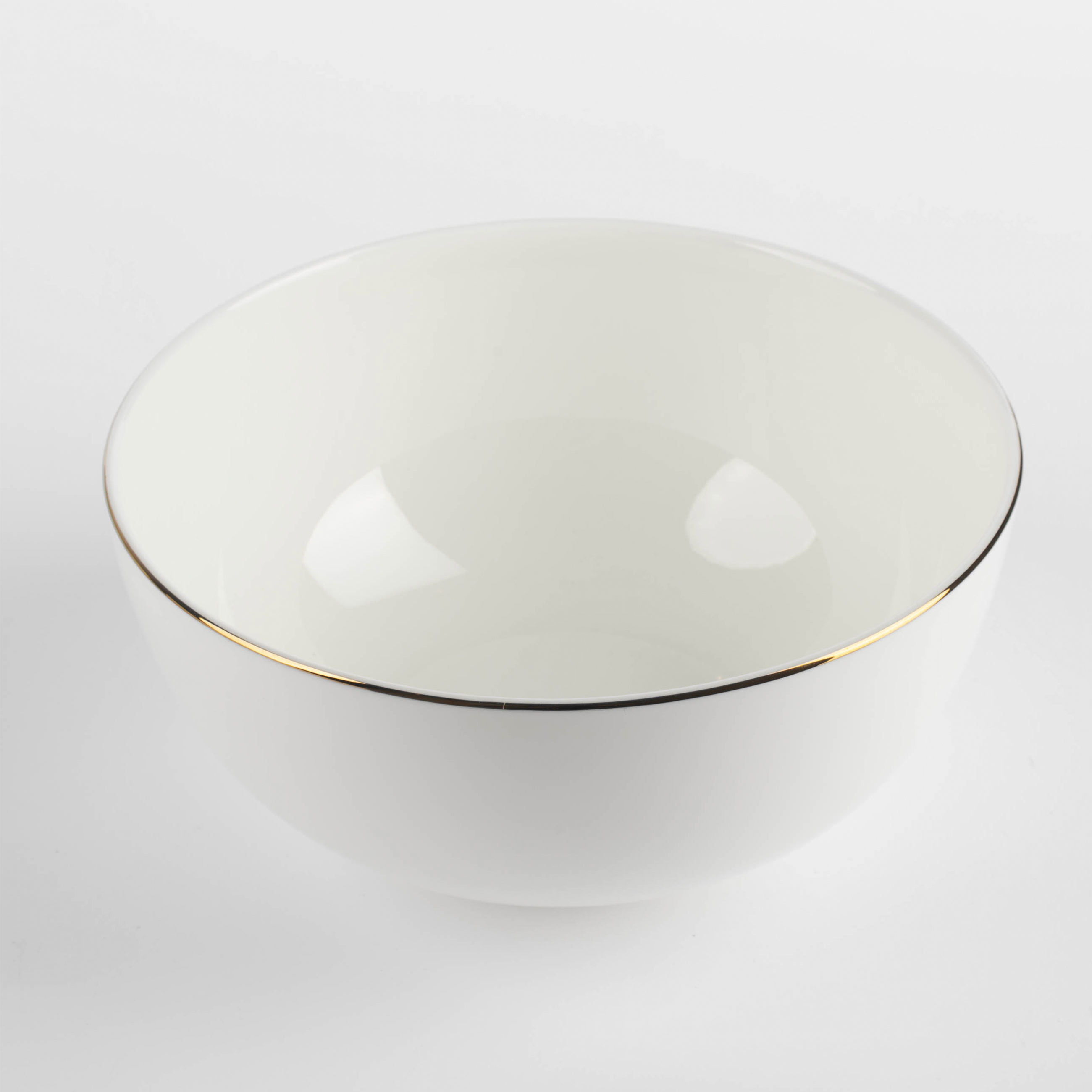 Salad bowl, 15x7 cm, porcelain F, white, Ideal gold изображение № 2