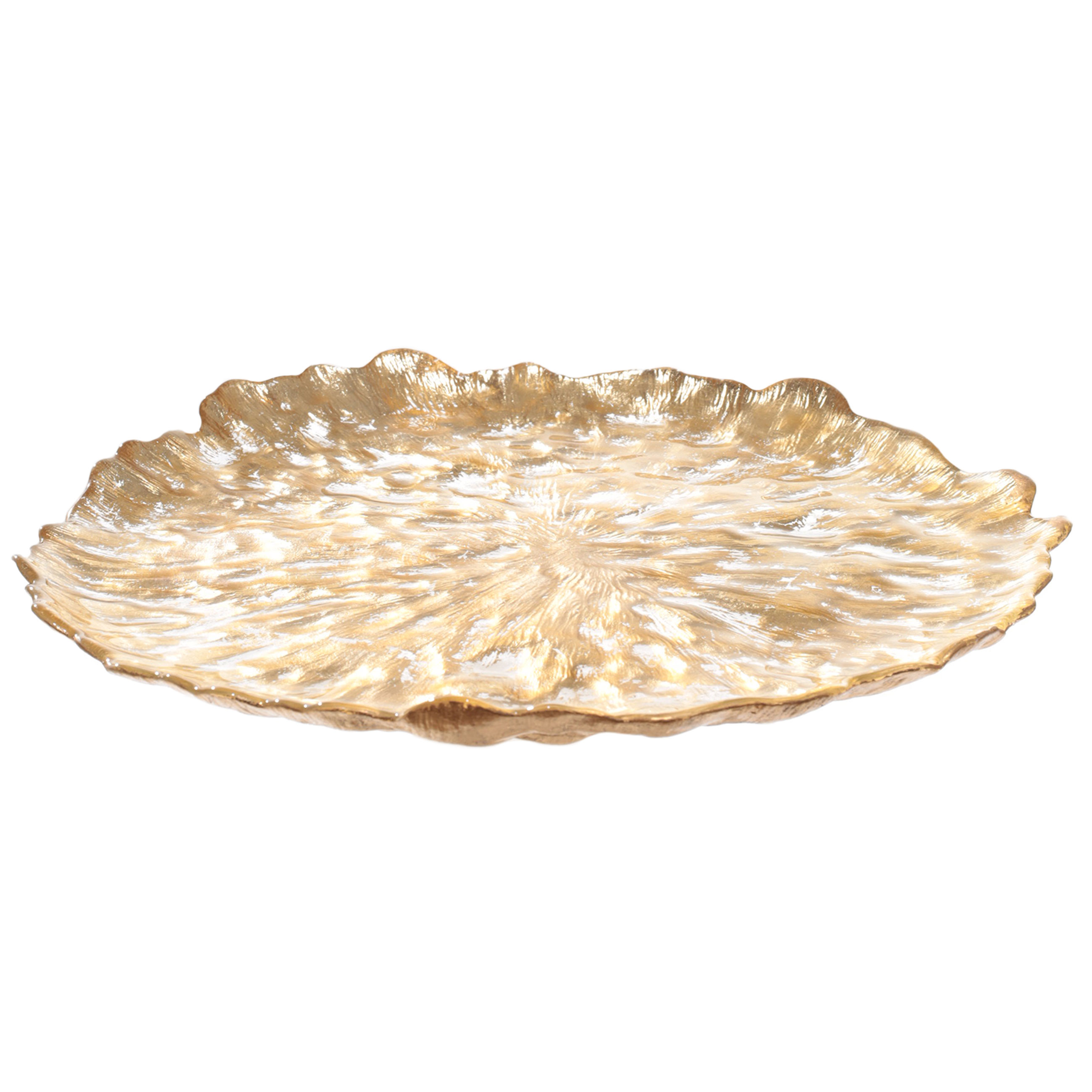 Dish, 33 cm, glass R, golden, Sleit изображение № 2
