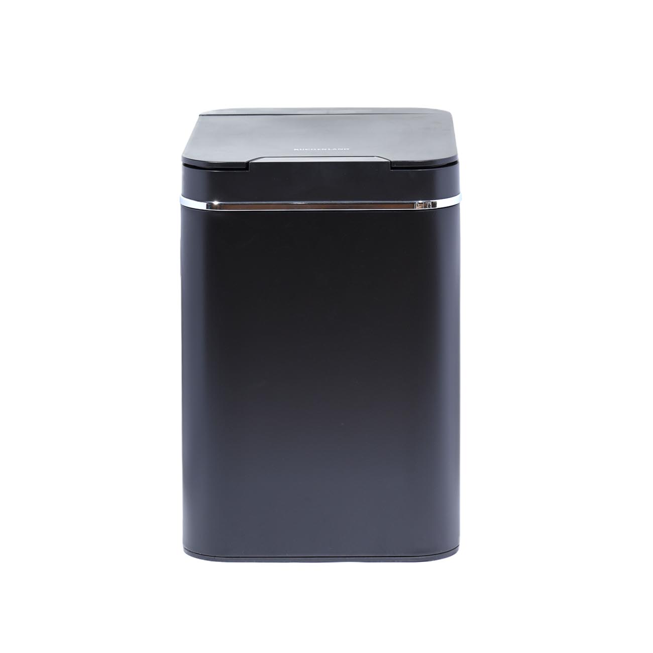 Trash can, 25 L, Sensor bin, metal/plastic, rectangular, black, Style, Sensor Bin изображение № 4