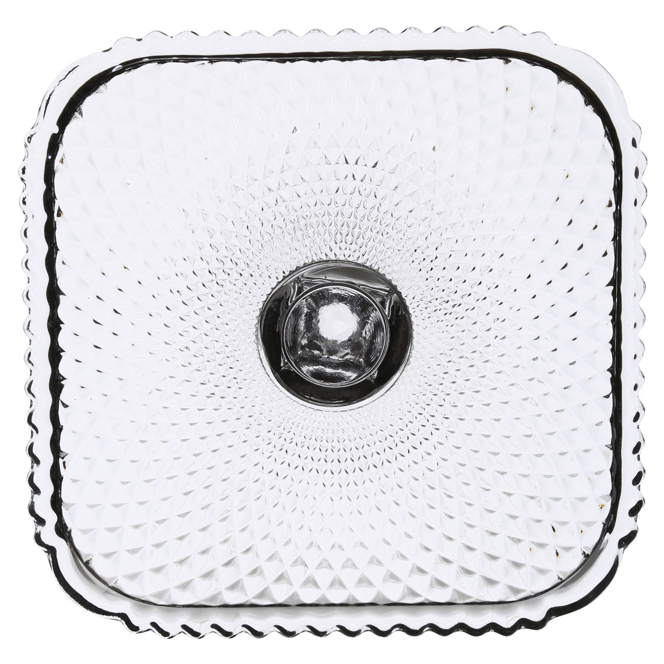 Dish on a leg, 20x10 cm, glass, square, Naiad изображение № 3