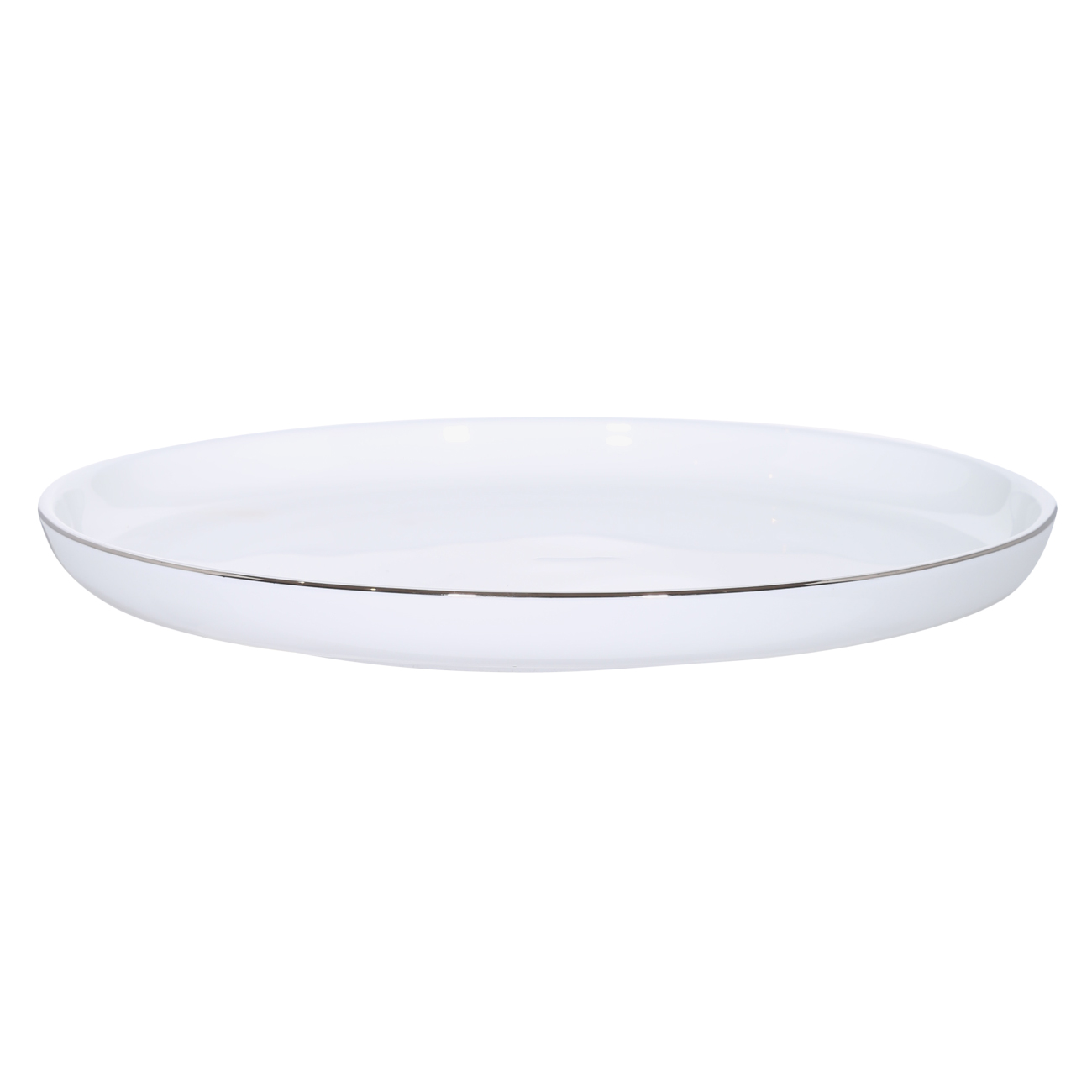 Dessert plate, 20 cm, 2 pcs, porcelain F, white, Ideal silver изображение № 3