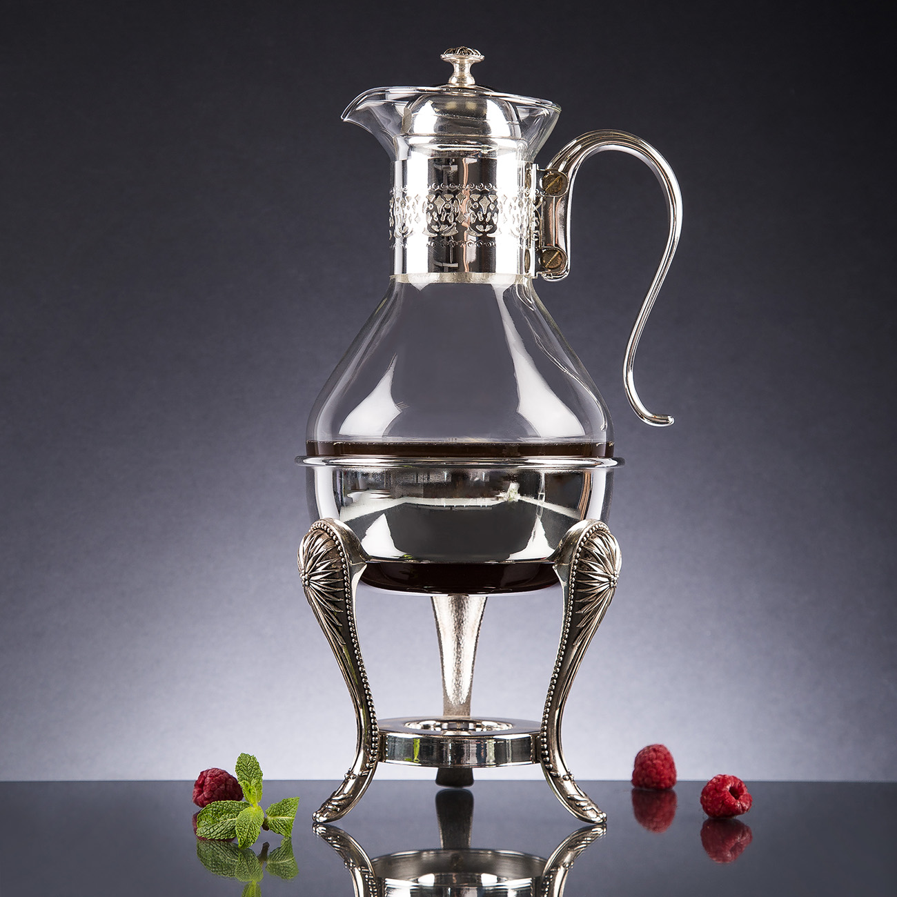 Heated coffee pot, 19x34 cm, 1.5 l, glass T / steel, Brittany изображение № 3