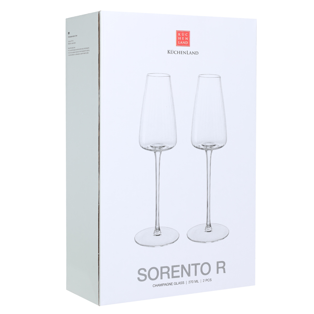 Champagne glass, 270 ml, 2 pcs, glass, Sorento R изображение № 2