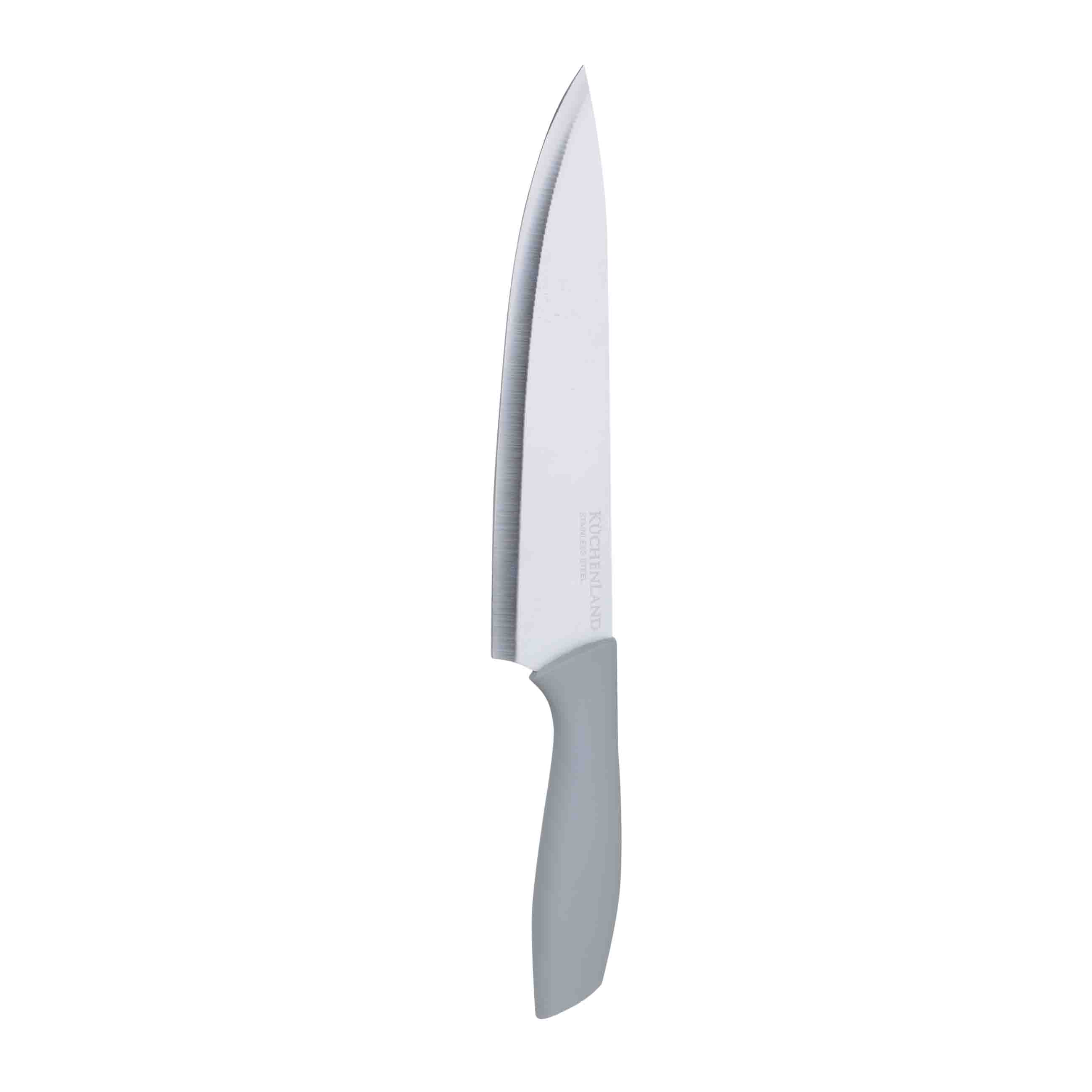 Knife set, 5 pr, in stand, steel / plastic, grey, Grey steel изображение № 3