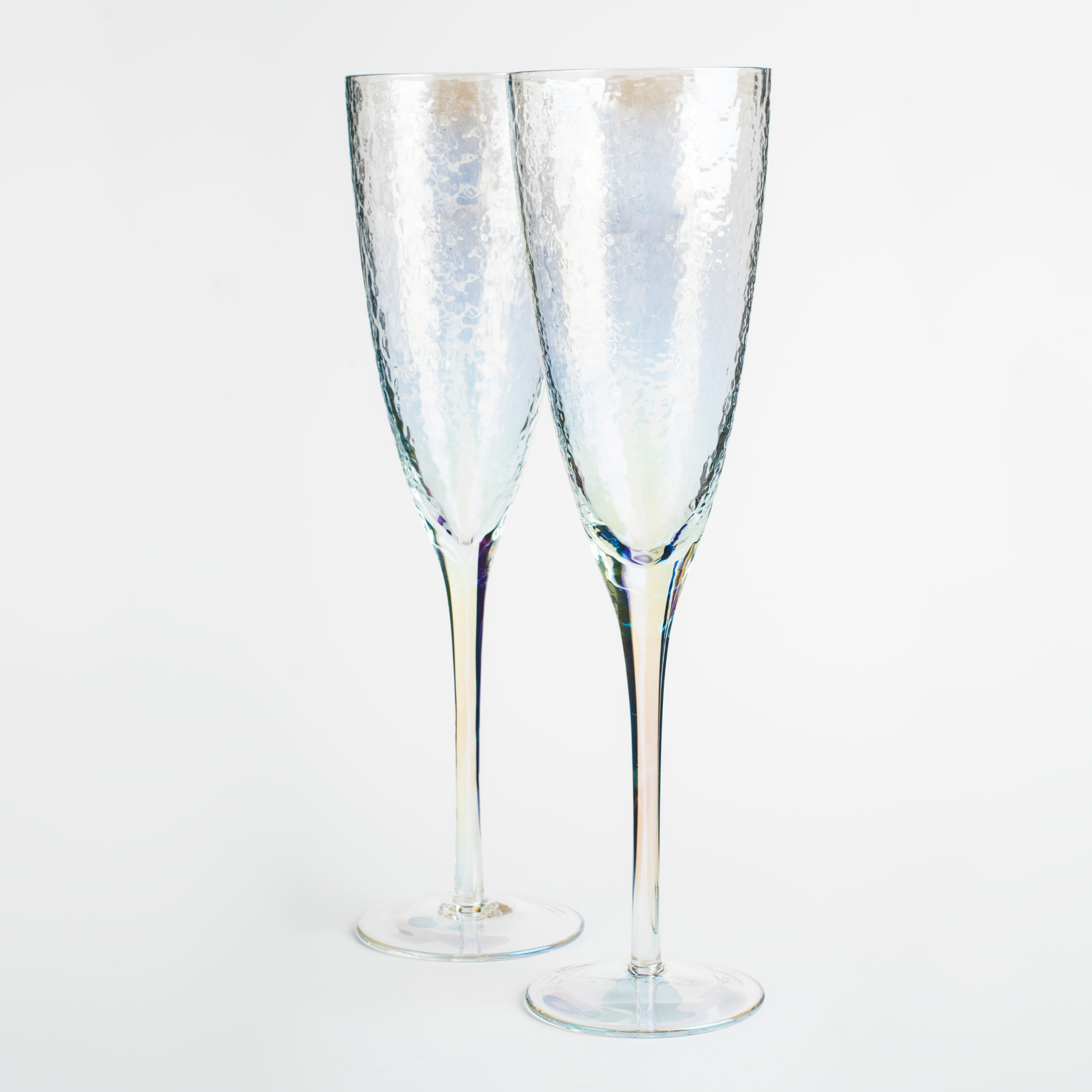 Champagne glass, 275 ml, 2 pcs, glass, mother of pearl, Ripply polar изображение № 3