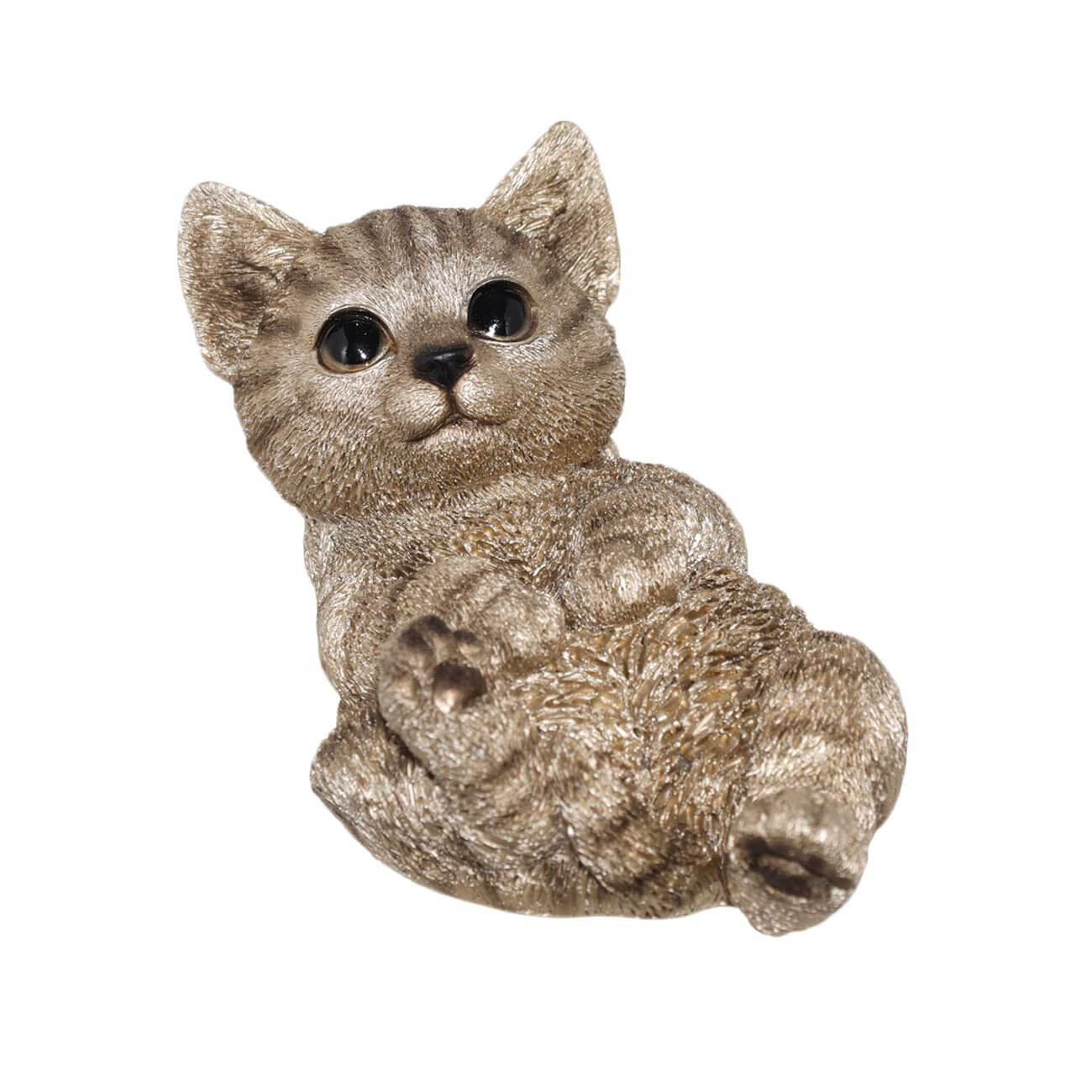 Statuette, 12 cm, polyresin, champagne, Kitten lying, Cat изображение № 1