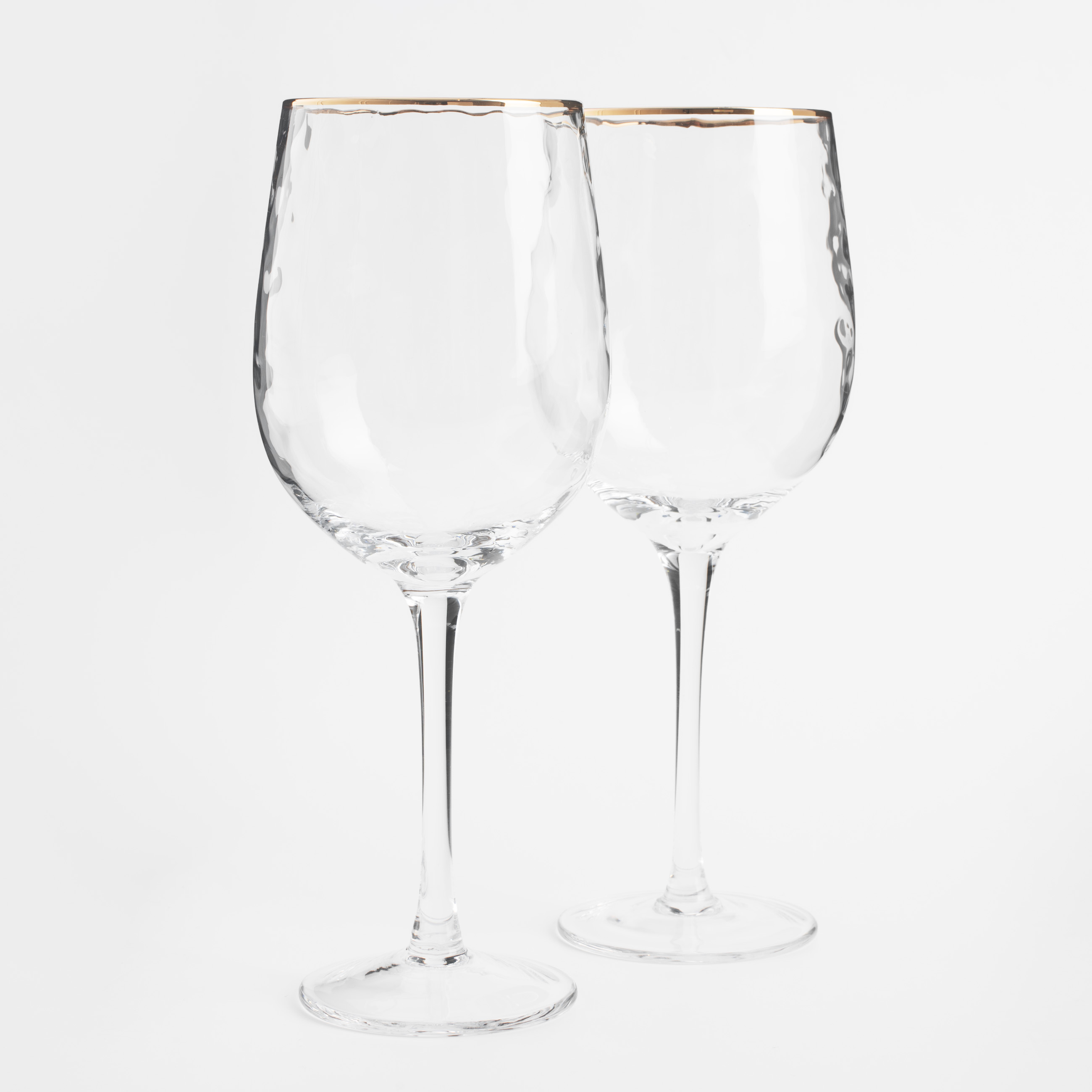 Wine glass, 380 ml, 2 pcs, glass, with golden edging, Liomea gold изображение № 3