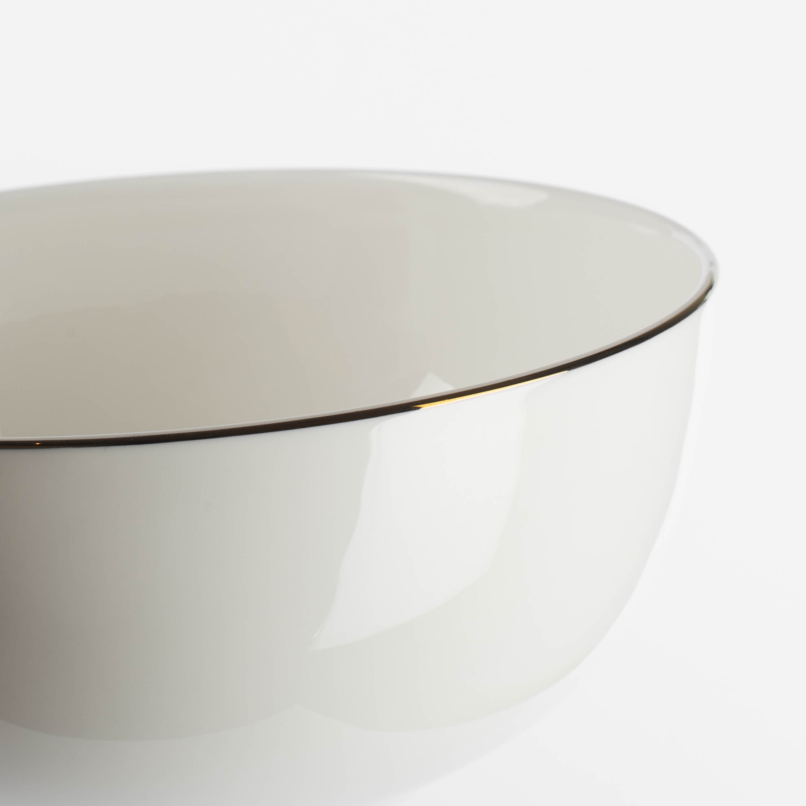 Salad bowl, 15x7 cm, porcelain F, white, Ideal gold изображение № 5