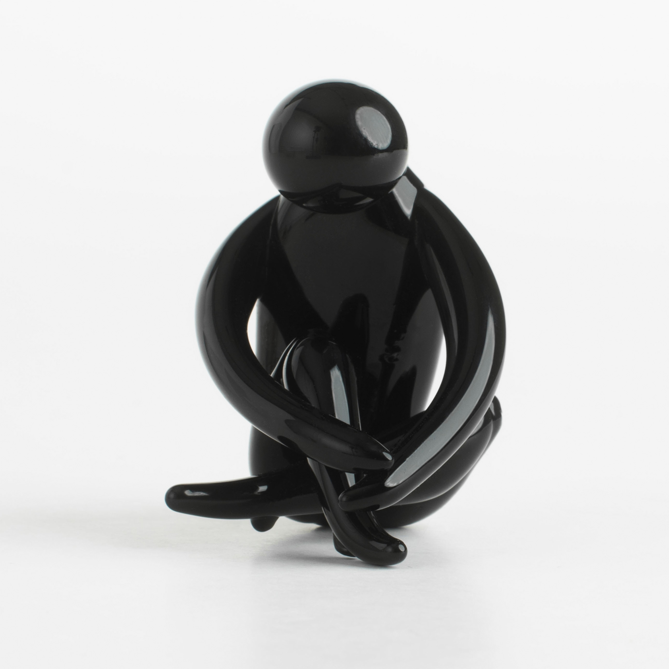 Statuette, 5 cm, glass, black, Figure, Vitreous изображение № 5