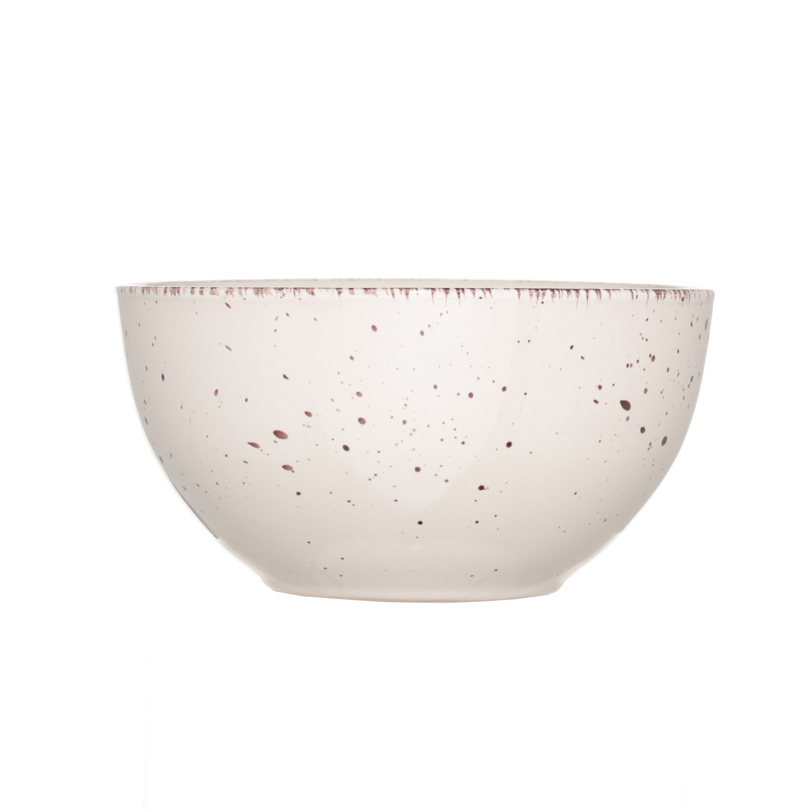 Soup plate, 14x7 cm, 2 pieces, ceramic, beige, speckled, Speckled изображение № 2