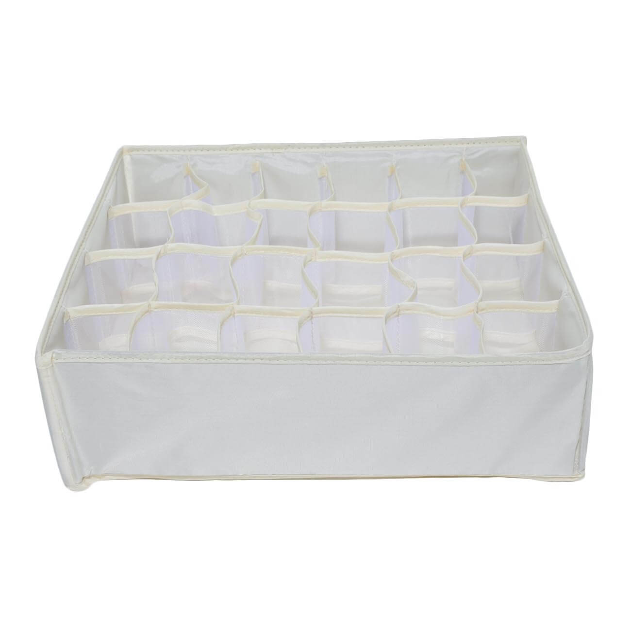 Organizer-divider for drawers, 35x35 cm, 24 otd, textile, beige, Pedant light изображение № 1