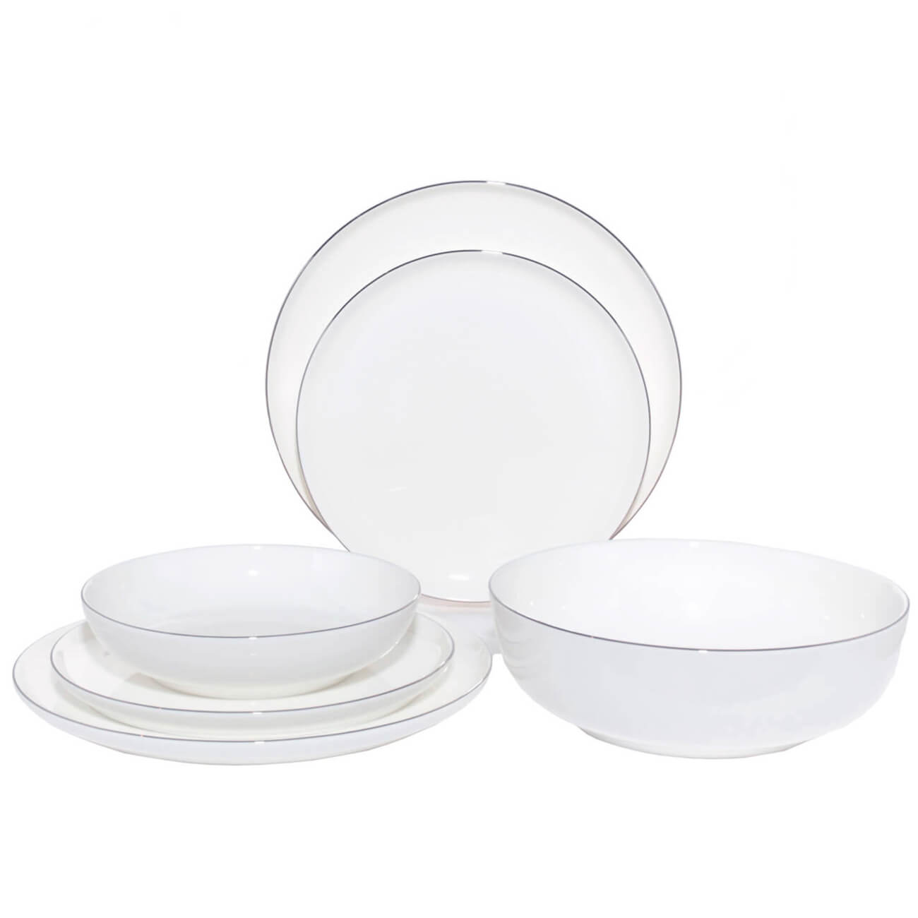 Dining set, 6 pers, 19 pr, porcelain F, Antarctica изображение № 1