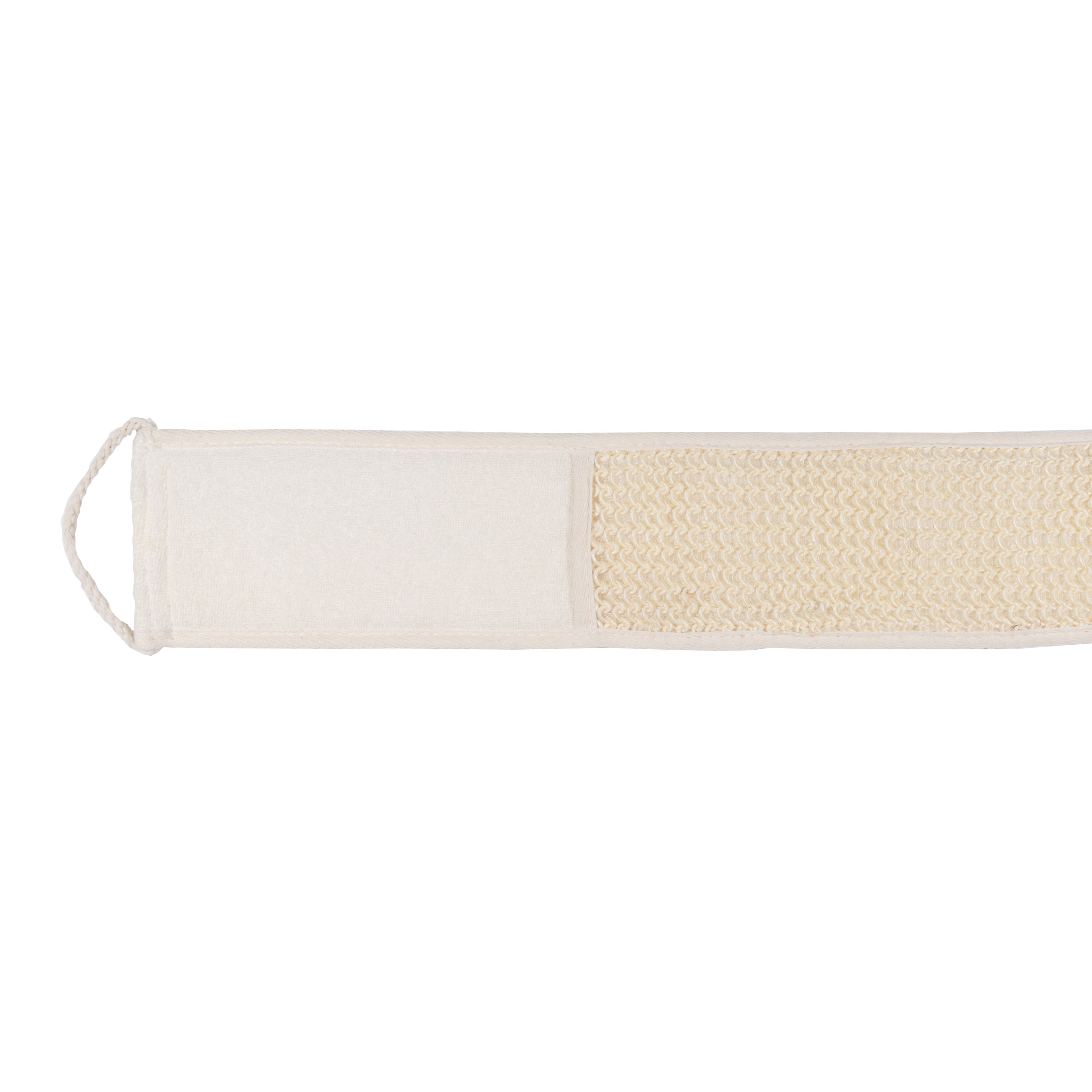 Washcloth-body wash tape, 69x9 cm, exfoliating, sisal / cotton, beige, Sauna изображение № 3