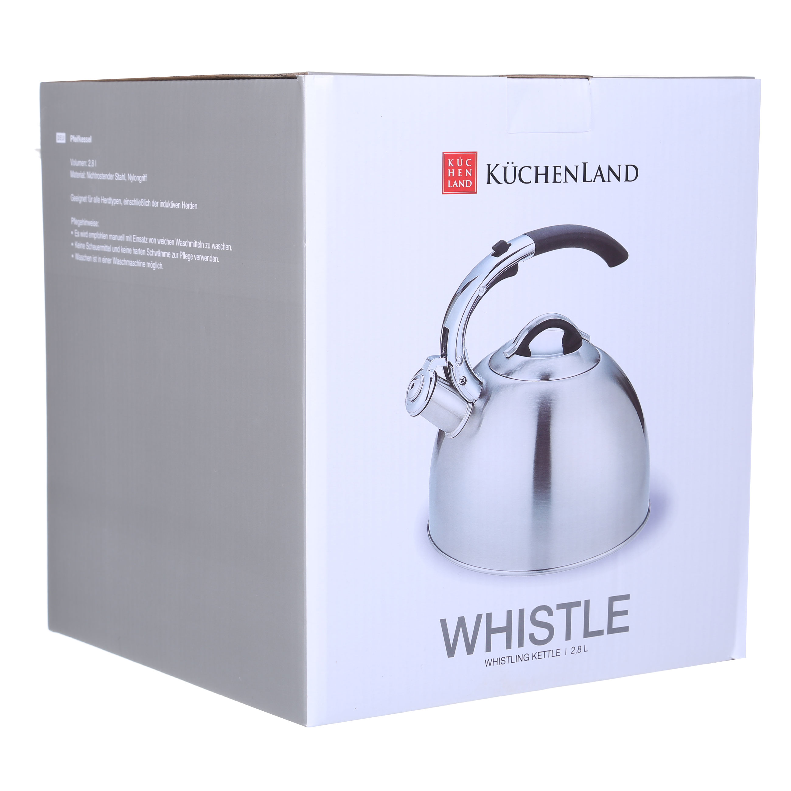Teapot, 2.8 L, with whistle, steel, brushed, Whistle изображение № 5