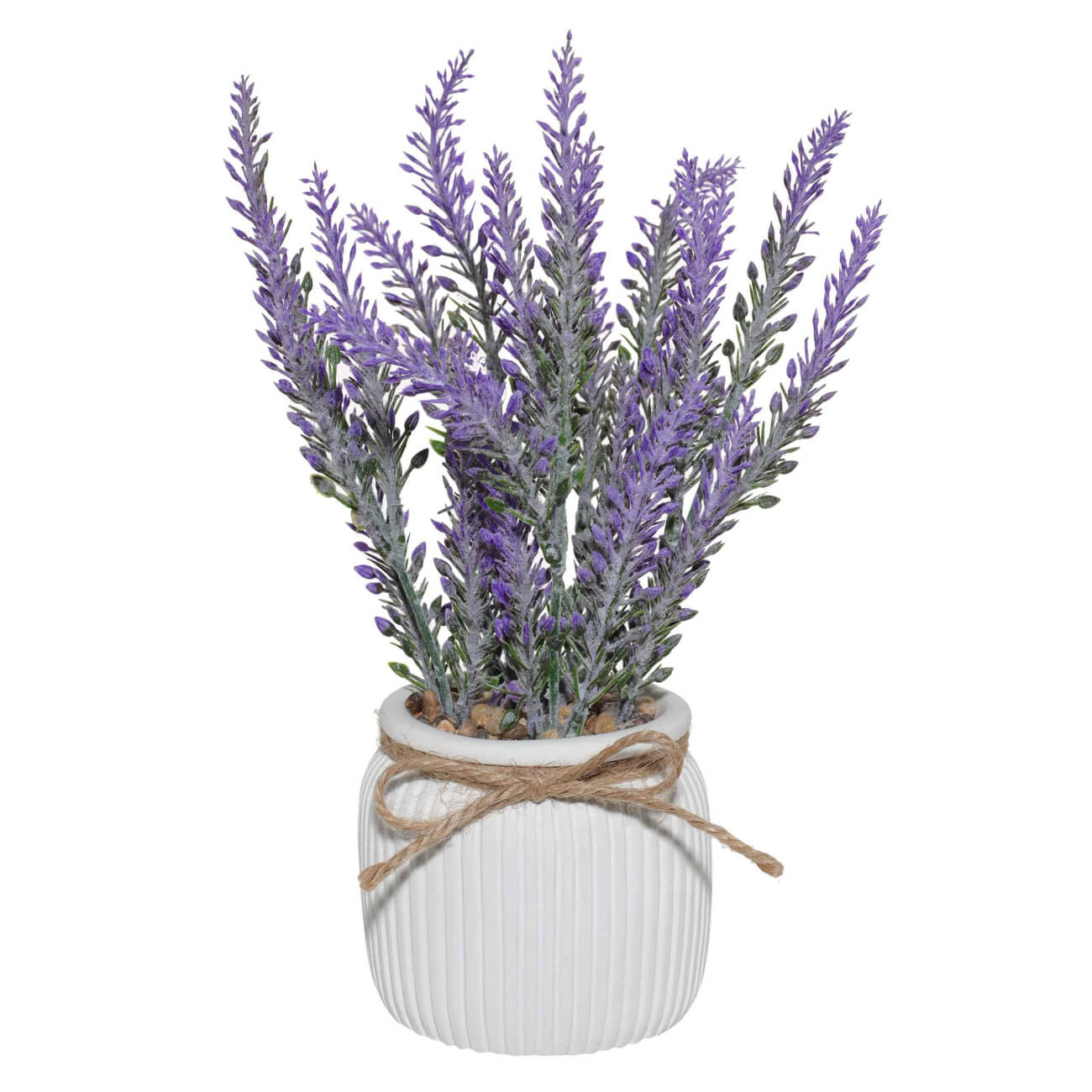 Artificial plant, 26 cm, potted, ceramic / plastic, Lavender, New bunch изображение № 1