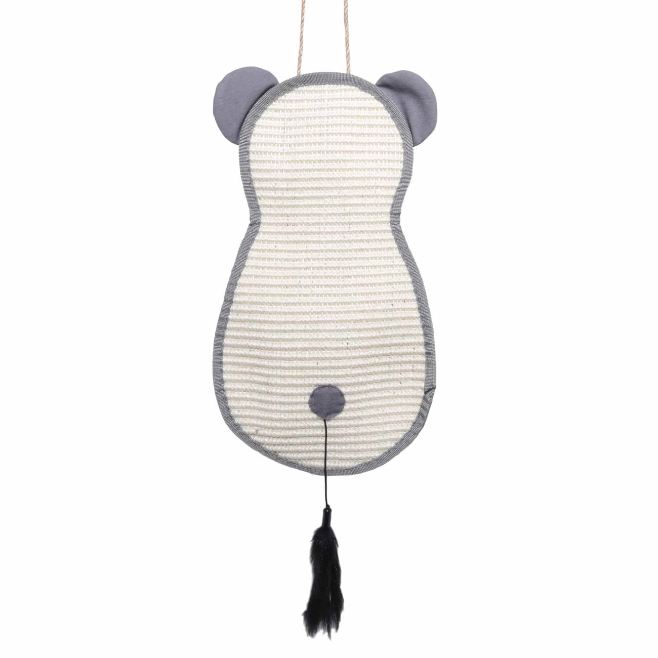 Cat scratching post, 40x24 cm, hanging, polyester/sisal, Beige-gray, Mouse, Pet изображение № 1