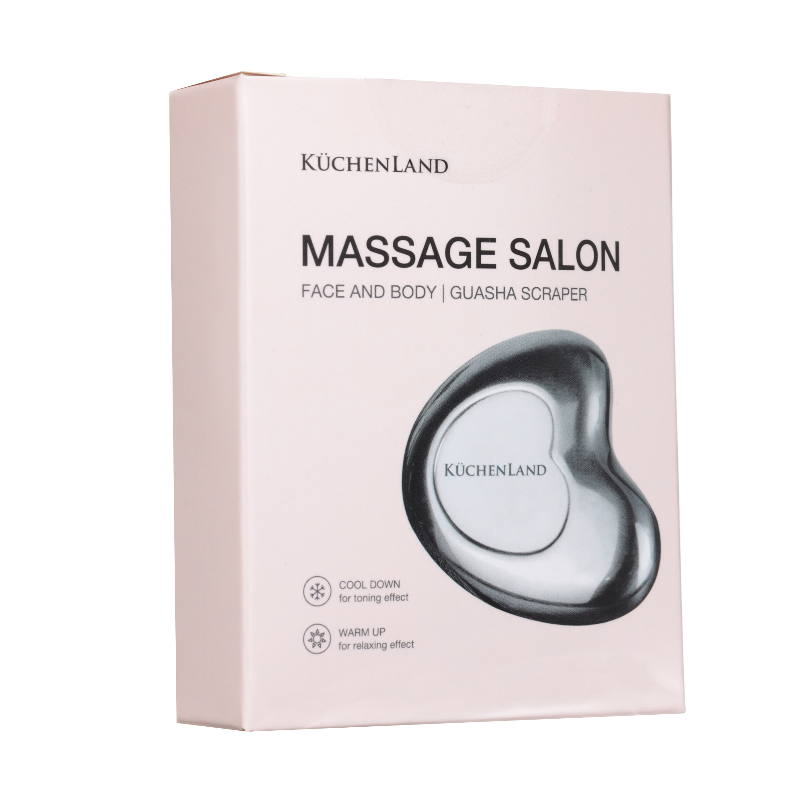 Face and body massager, 7x7 cm, steel / silicone, Gouache Scraper, Massage salon изображение № 4