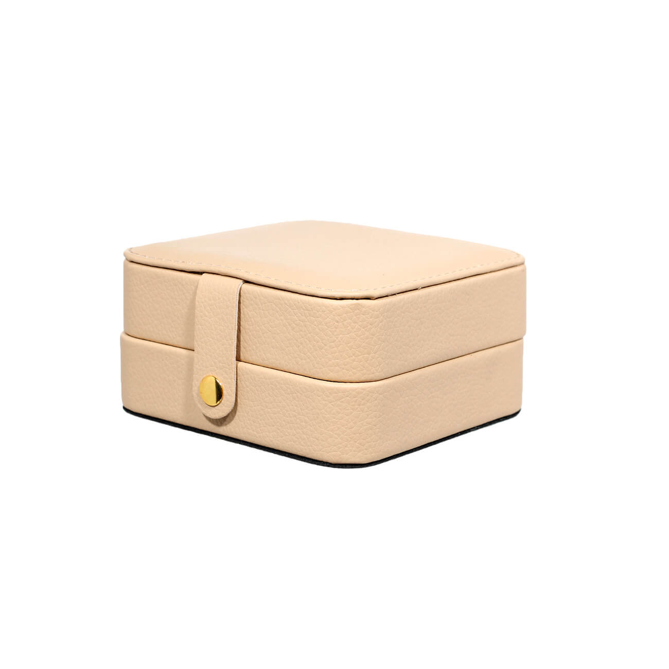 Jewelry box, 11x11 cm, PU leather / MDF, beige, Premiere beige изображение № 1