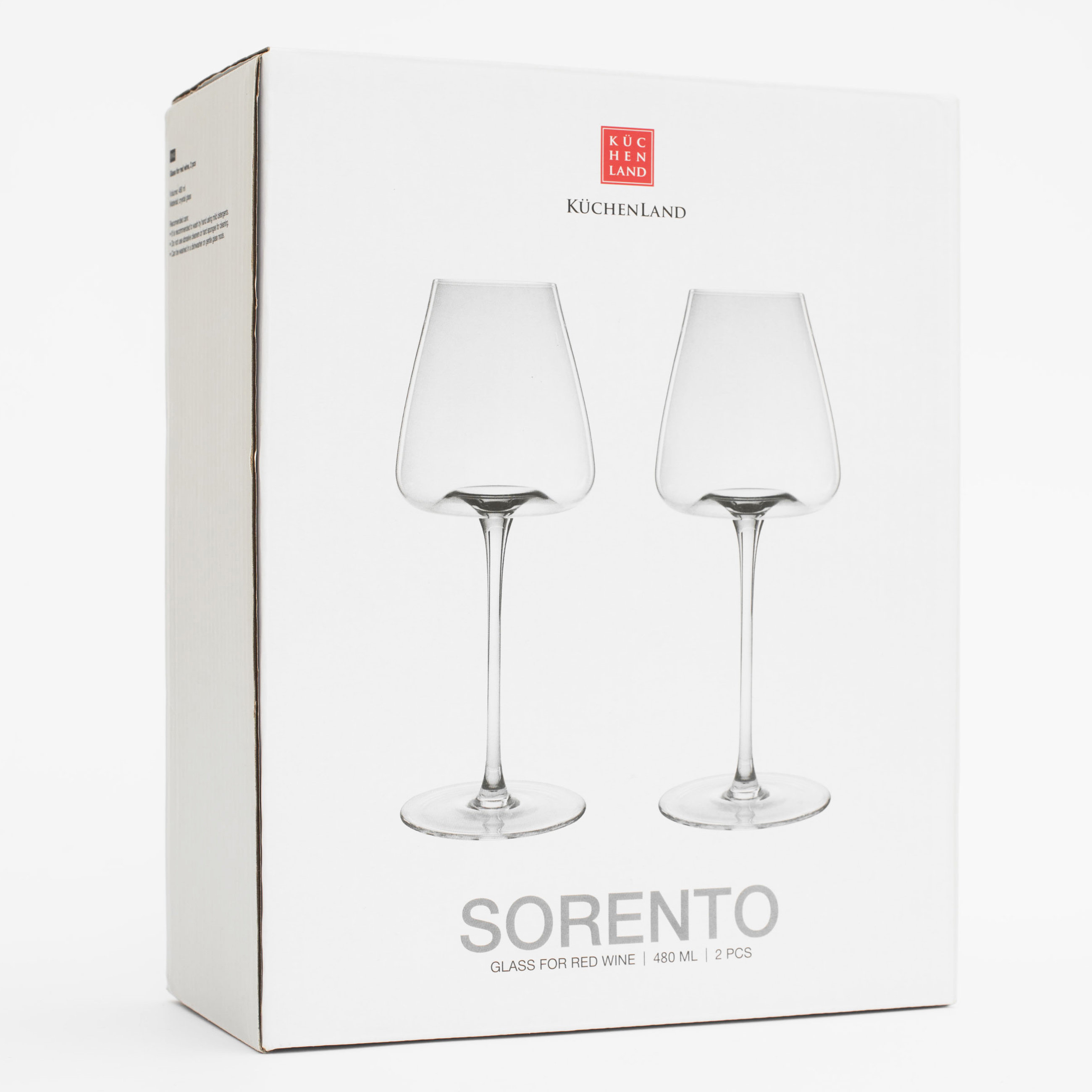 Red wine glass, 480 ml, 2 pcs, glass, Sorento изображение № 6