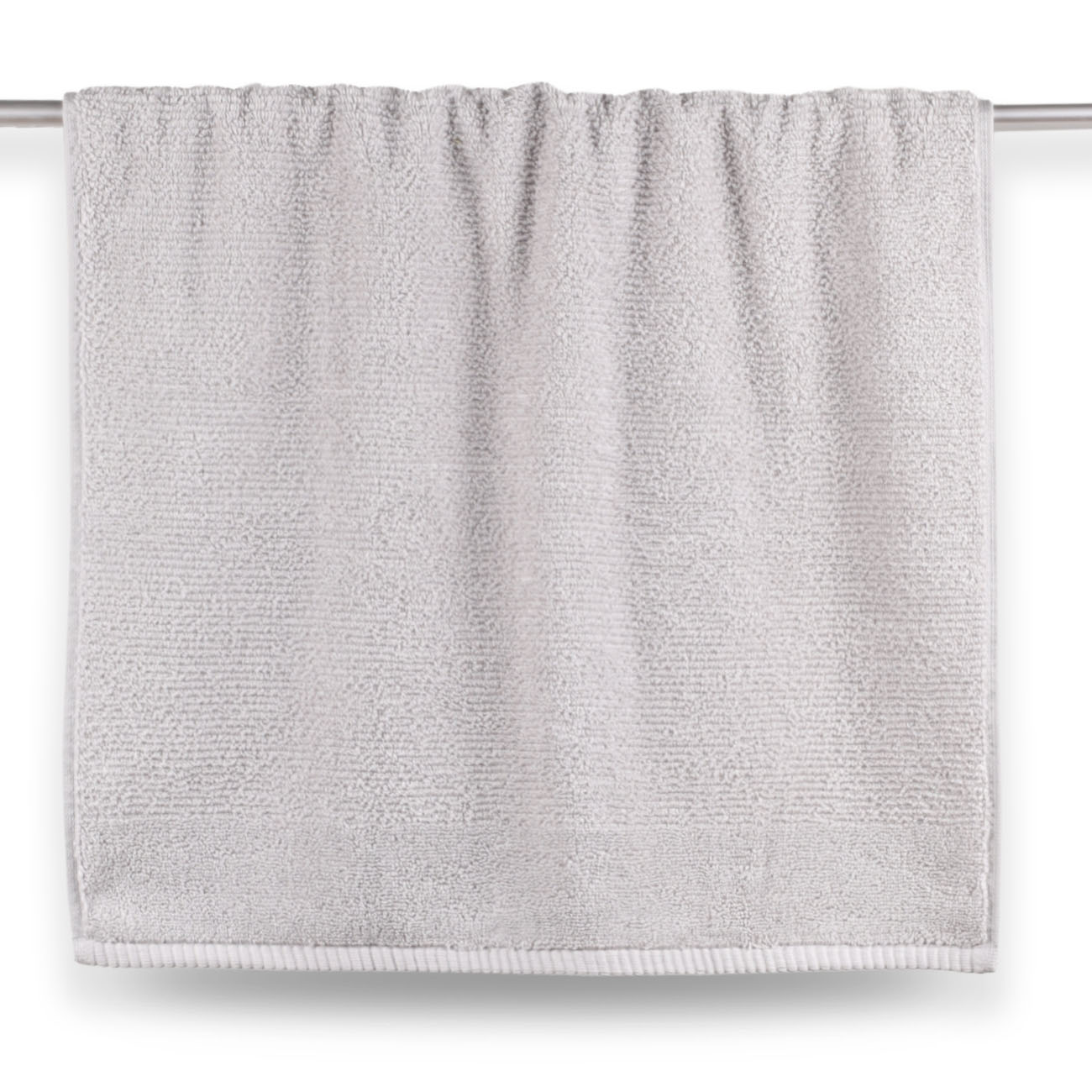 Towel, 50x90 cm, cotton, light grey, Terry cotton изображение № 3