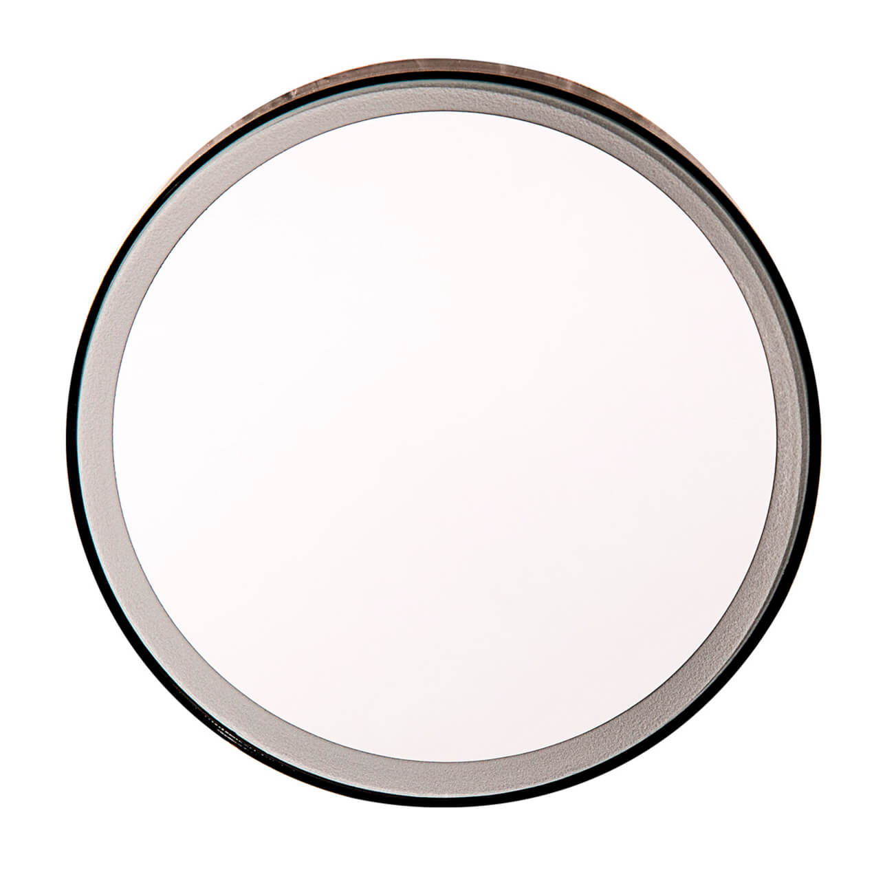 Hanging mirror, 10 cm, magnifying, illuminated, suction cup, plastic, Black, Mirror изображение № 1