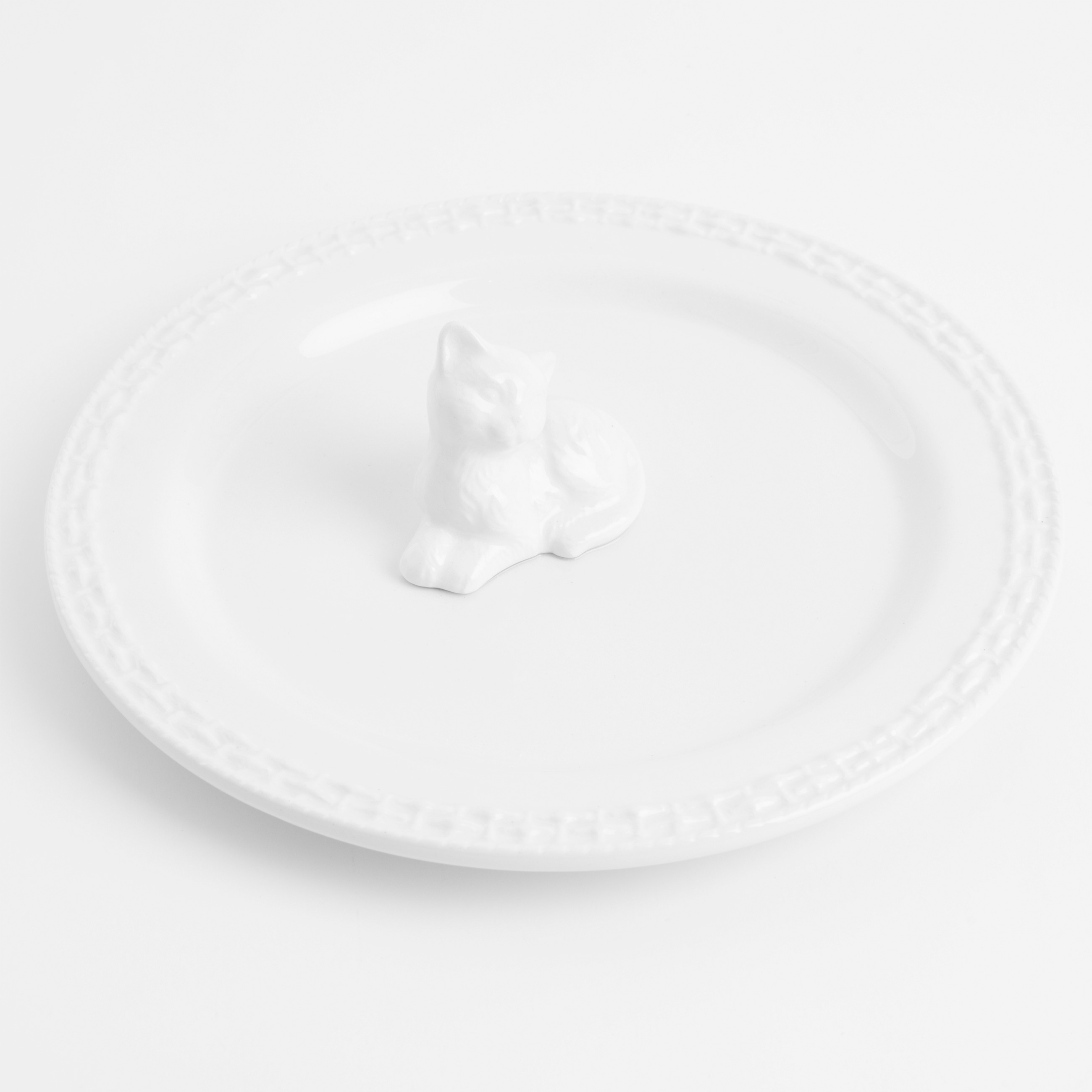 Dish, 20 cm, ceramic, white, Cat, Kitten изображение № 3