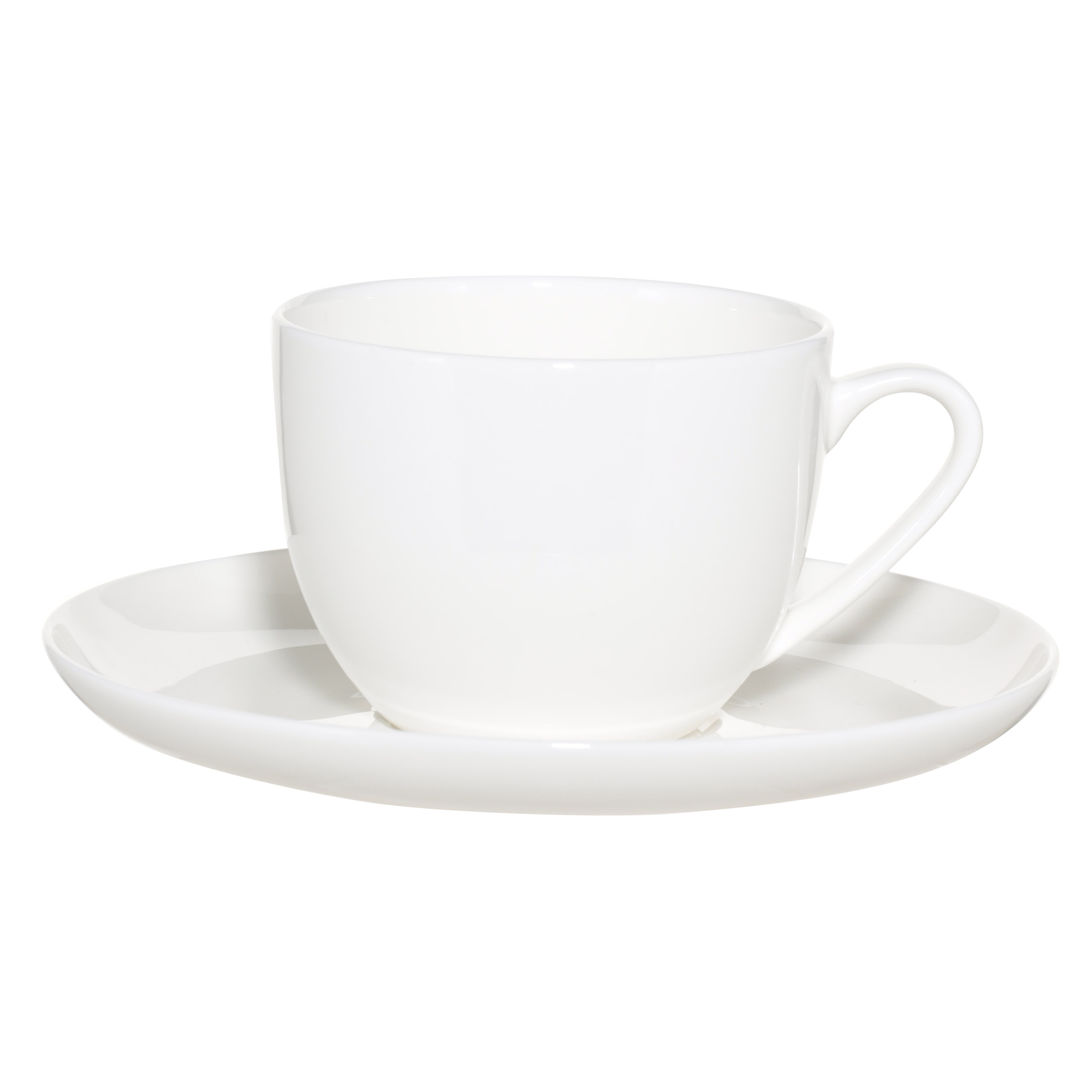 Tea pair, 6 pers, 12 pr, 250 ml, porcelain F, white, Ideal white изображение № 2