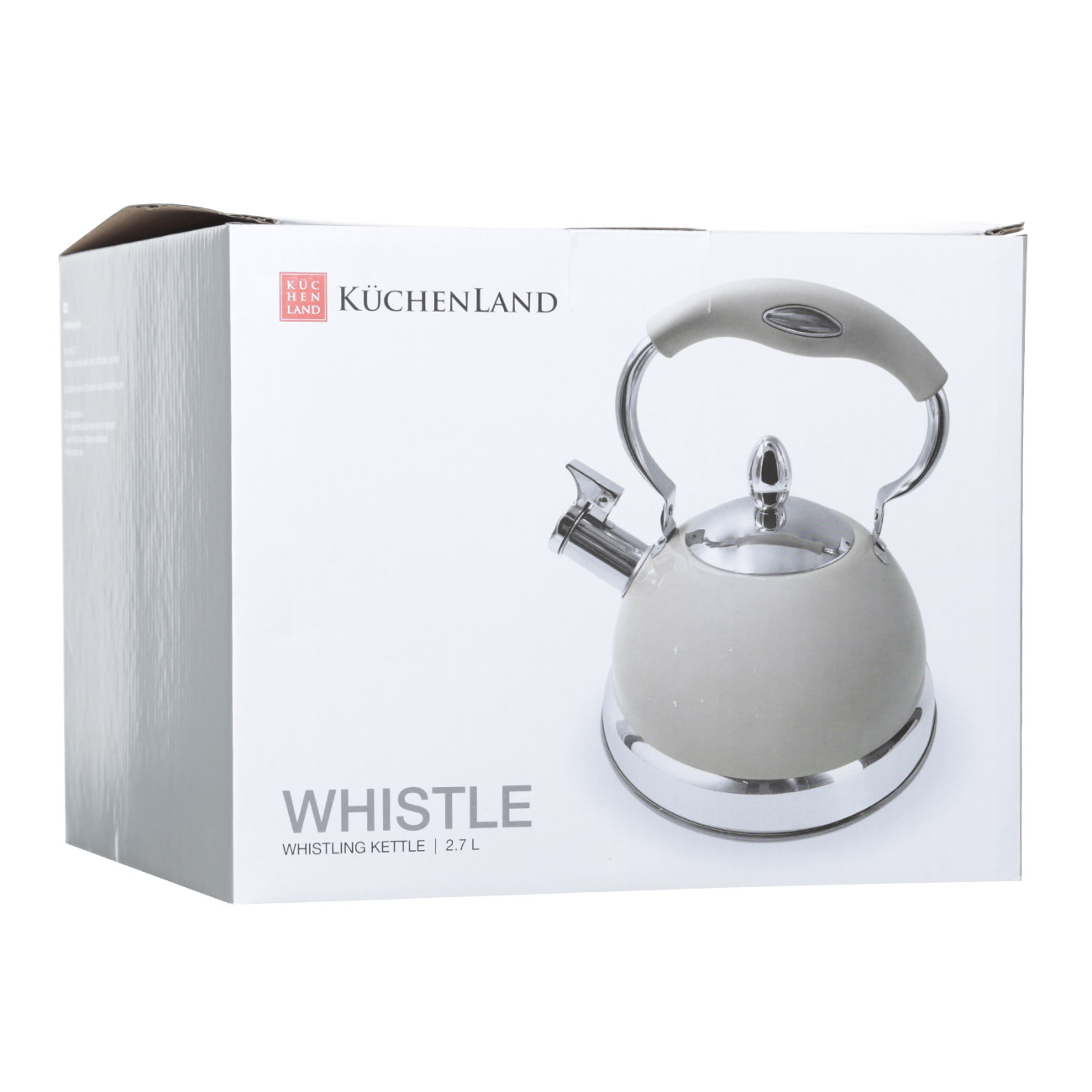 Teapot, 2.7 L, with whistle, steel, grey, Whistle изображение № 4