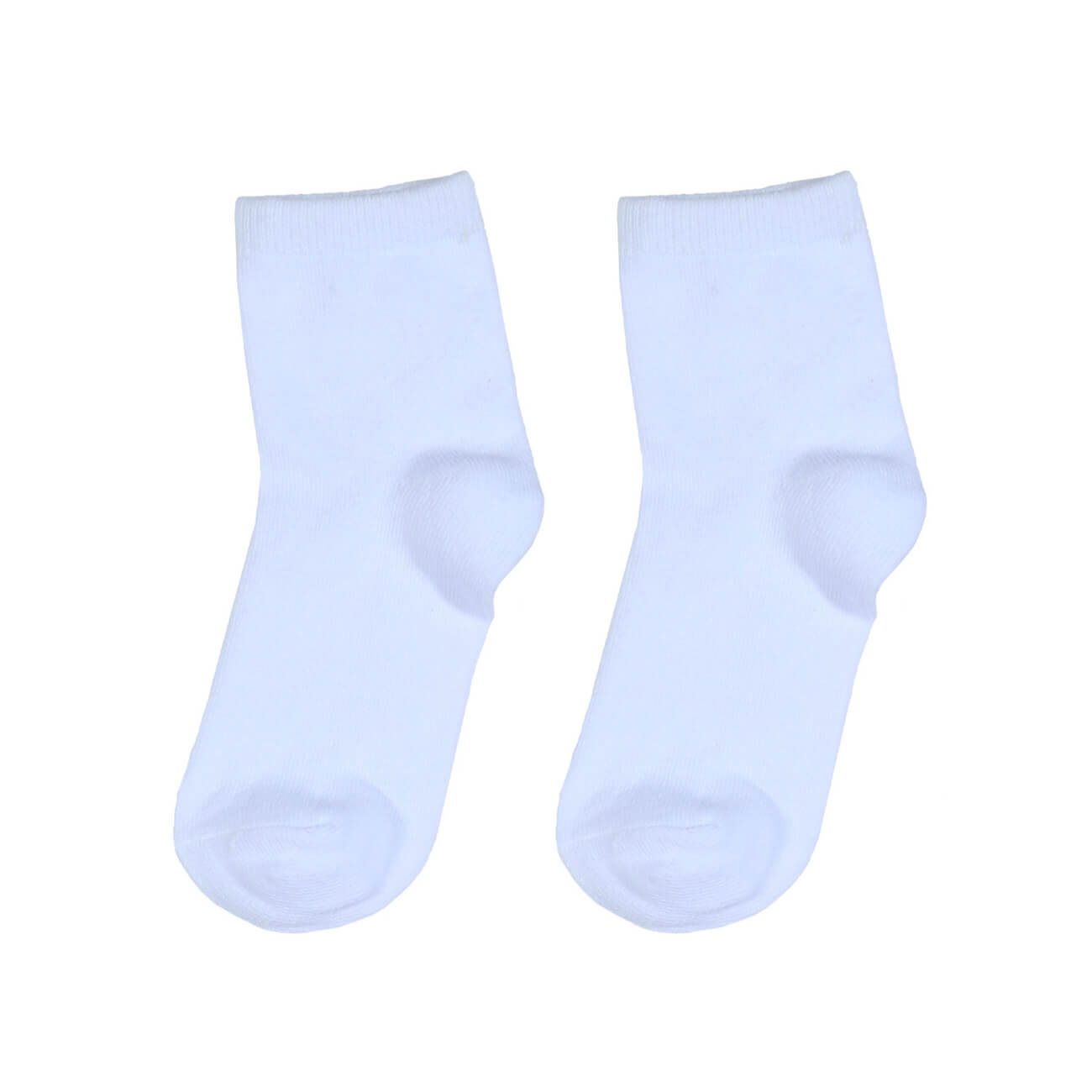 Children's socks, Size 23-26, cotton / polyester, white, Basic изображение № 1
