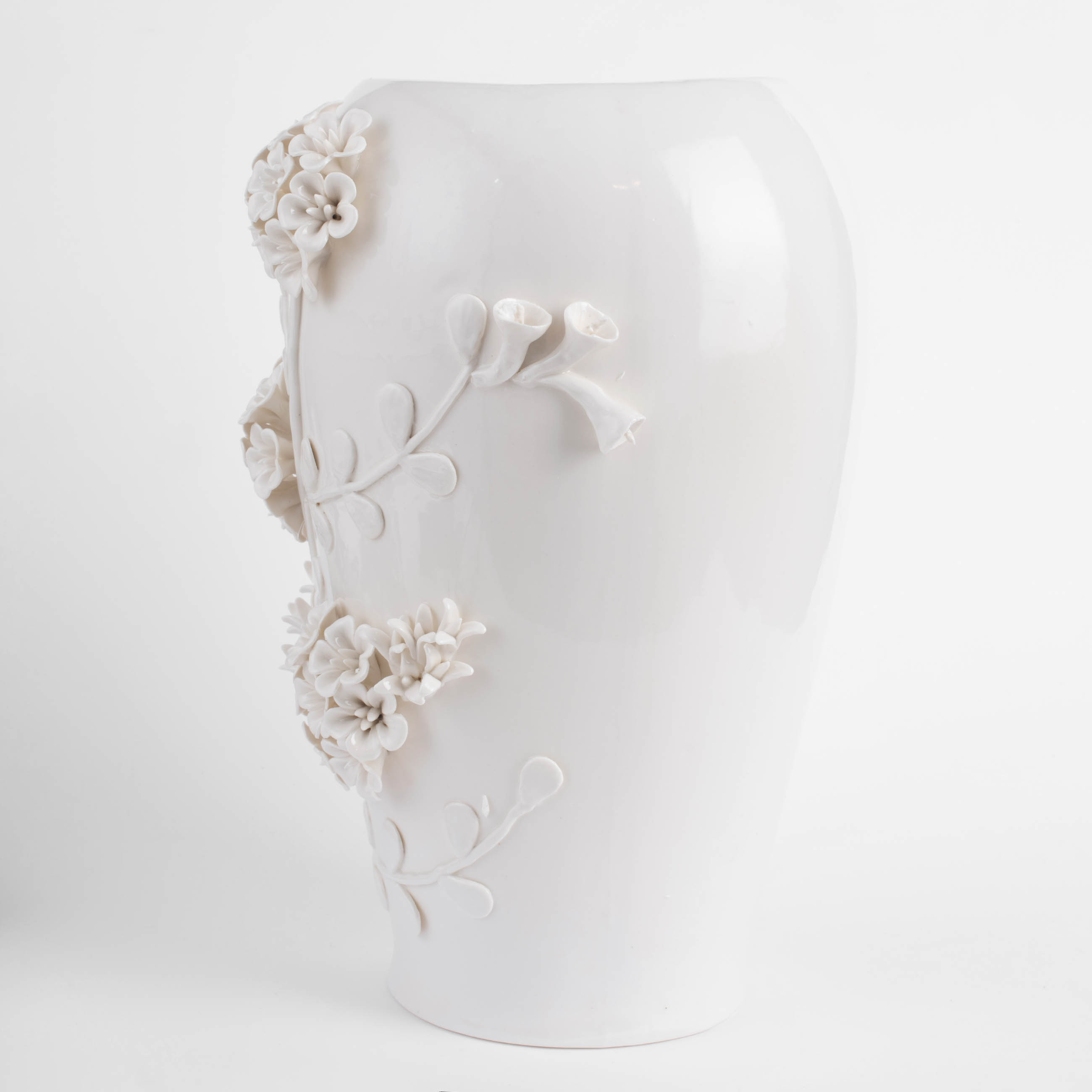Flower vase, 34 cm, milk, porcelain P, Flowers, Bloome изображение № 4