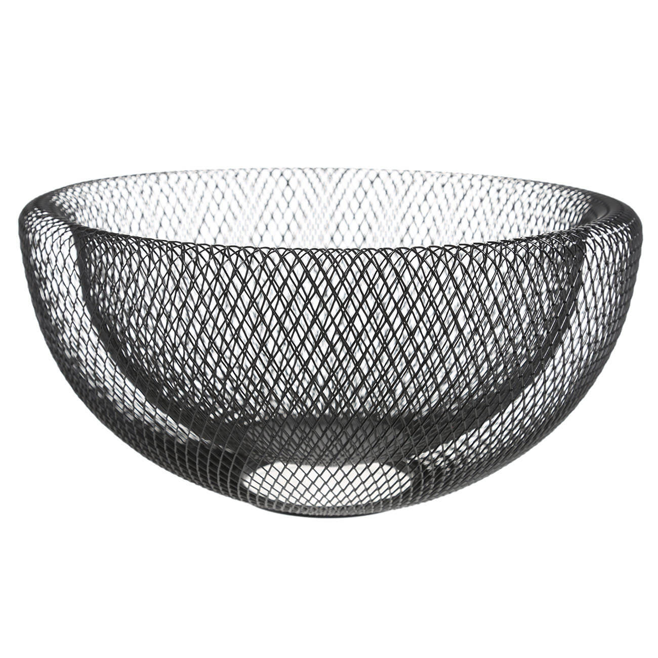 Fruit basket, 30 cm, metal, black, Mesh, Twist cell изображение № 1