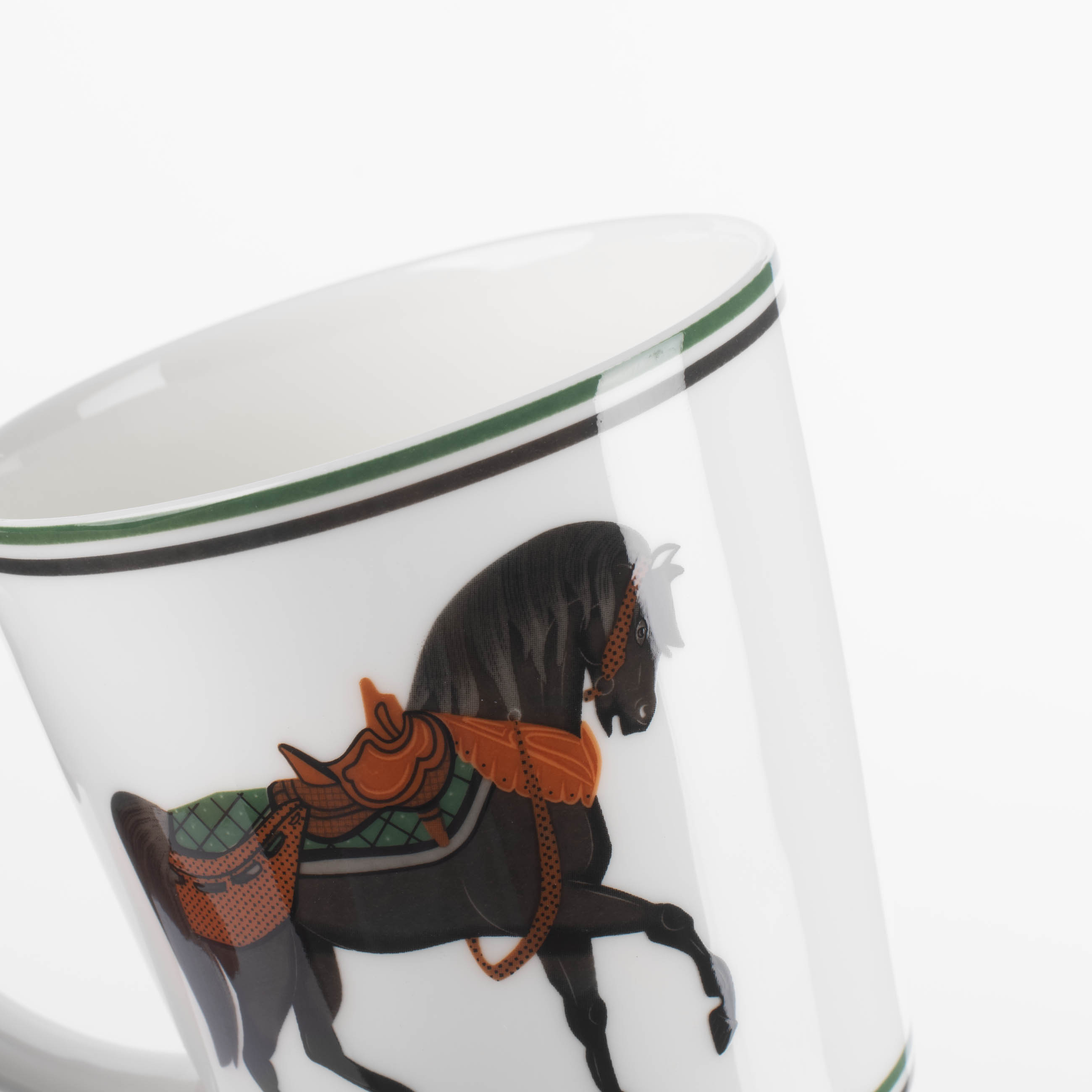 Mug, 450 ml, porcelain F, white, Horse, Blue wind изображение № 4