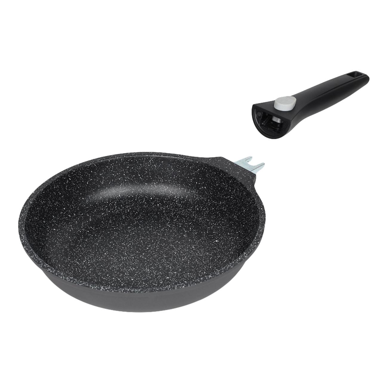 Frying pan, 28 cm, removable handle, coated, aluminum, Solution 2 изображение № 3
