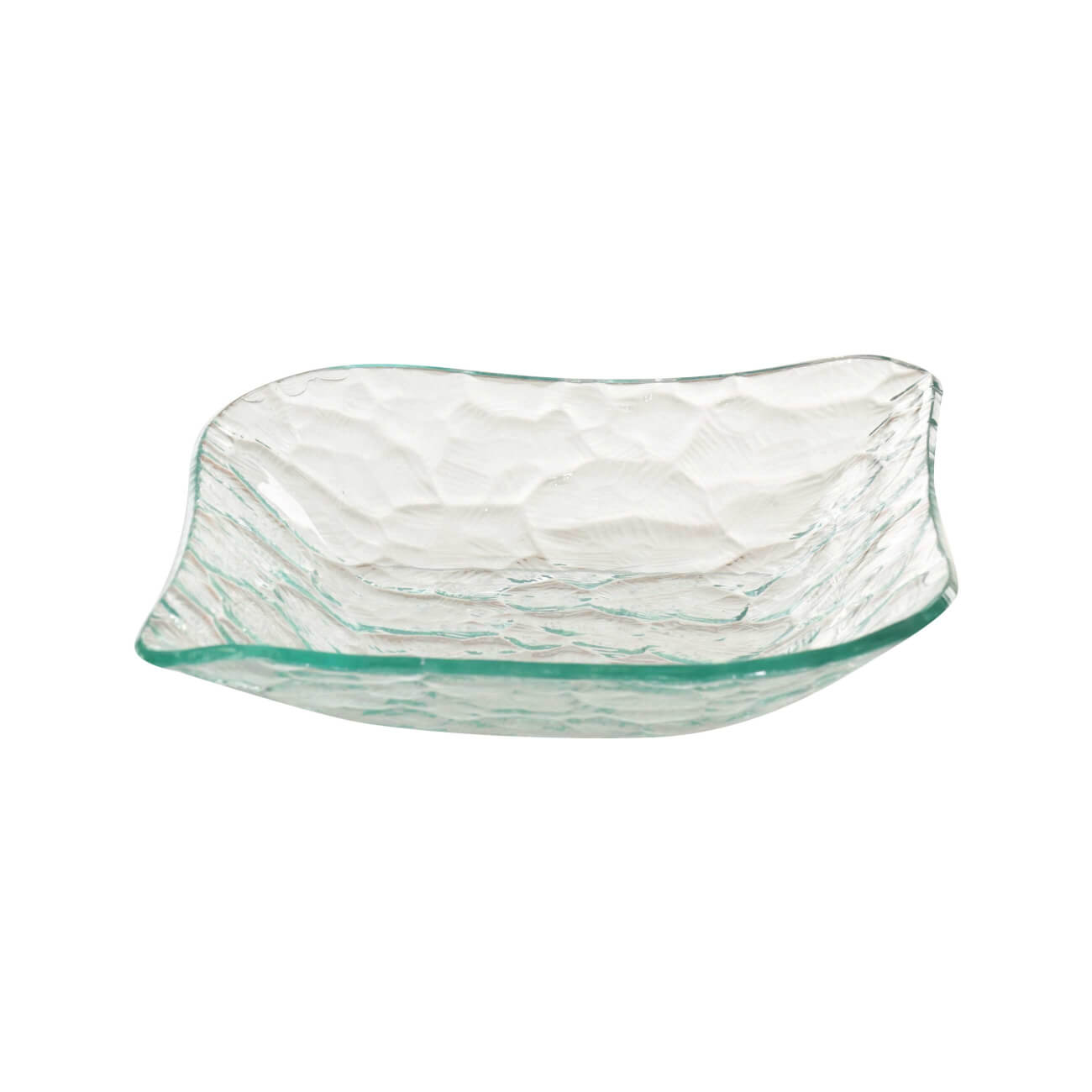 Dish, 20x16 cm, glass, turquoise, Clear color изображение № 1