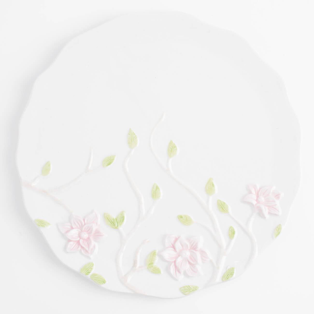 Dish, 24 cm, ceramic, milk, Magnolia flowers, Magnolia изображение № 1