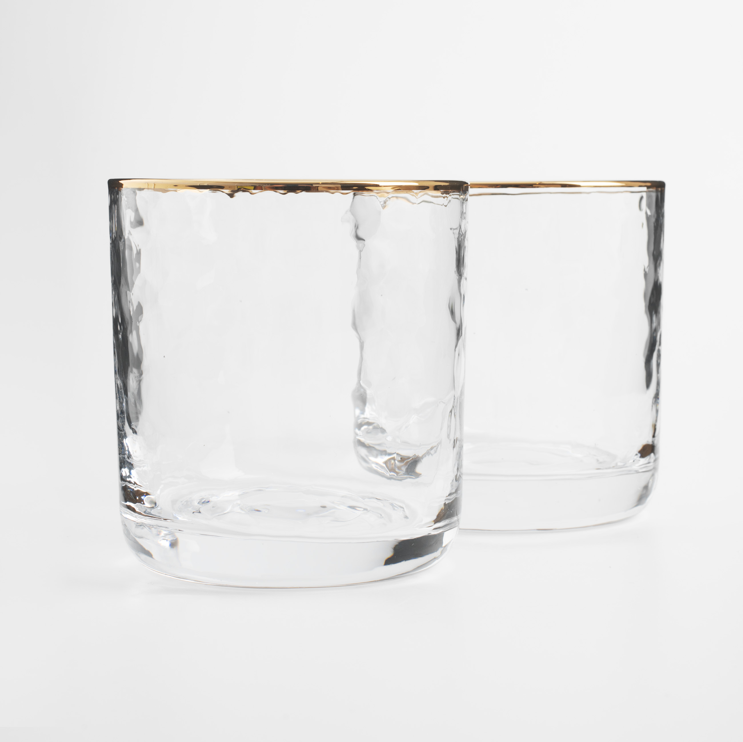 Glass, 330 ml, 2 pcs, glass, with golden edging, Liomea gold изображение № 3
