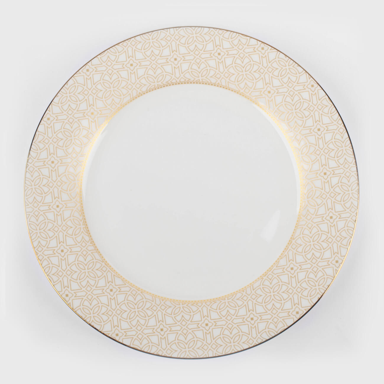Dessert plate, 19 cm, porcelain F, with golden edging, Ornament, Liberty изображение № 1